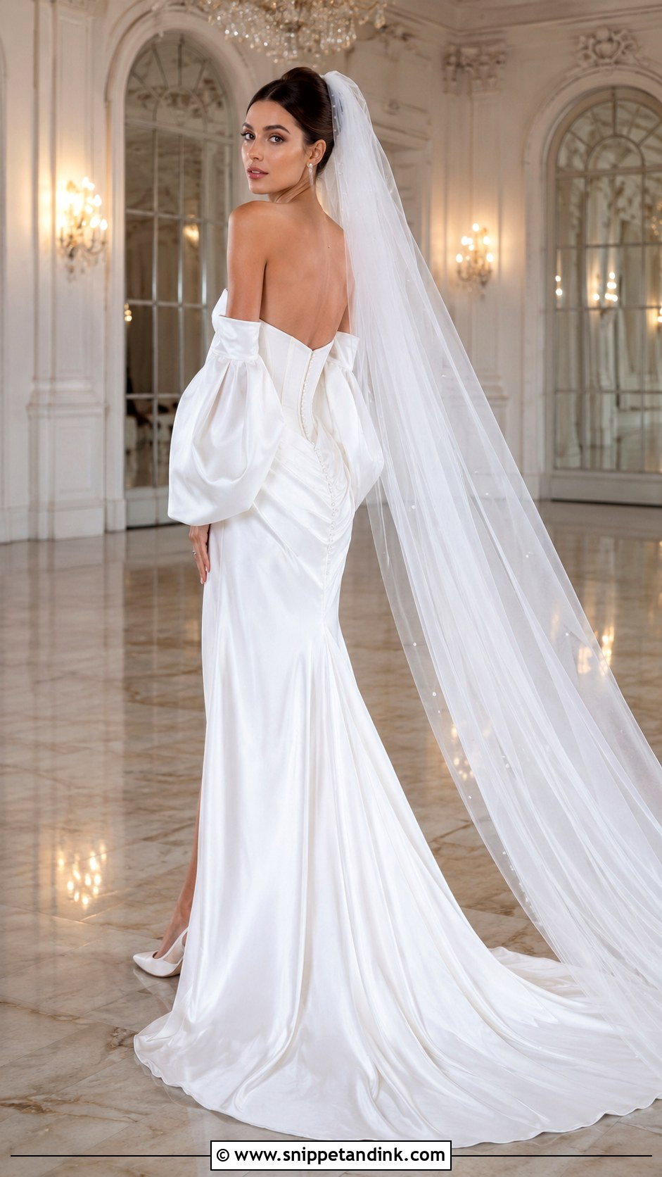 Strapless Backless Bridal Gown - Snippet and Ink - 20 Backless Bridal Gowns