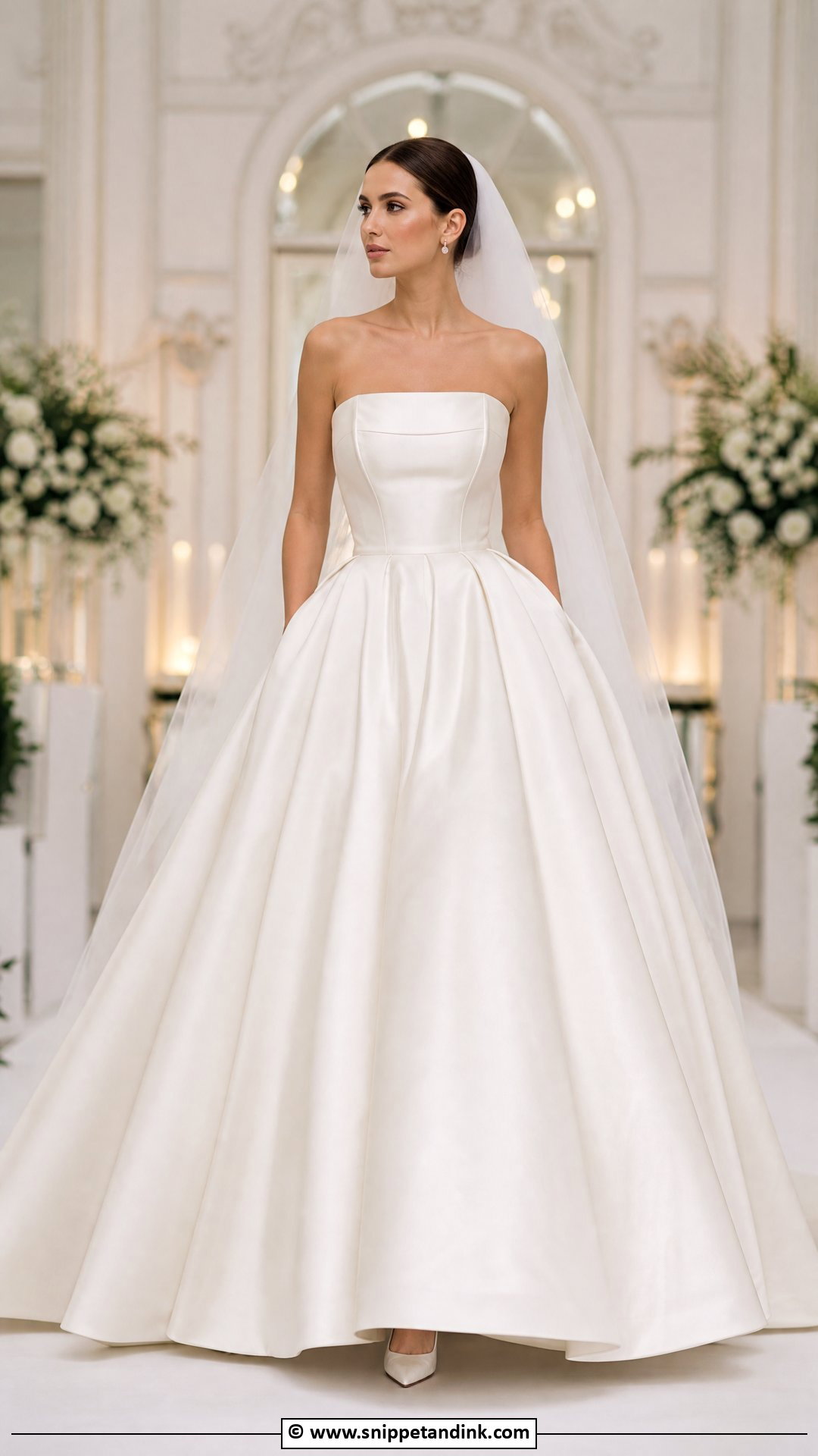 Strapless Ball Gown Bridal Dress - Snippet and Ink - 35 Bridal Dress Ideas
