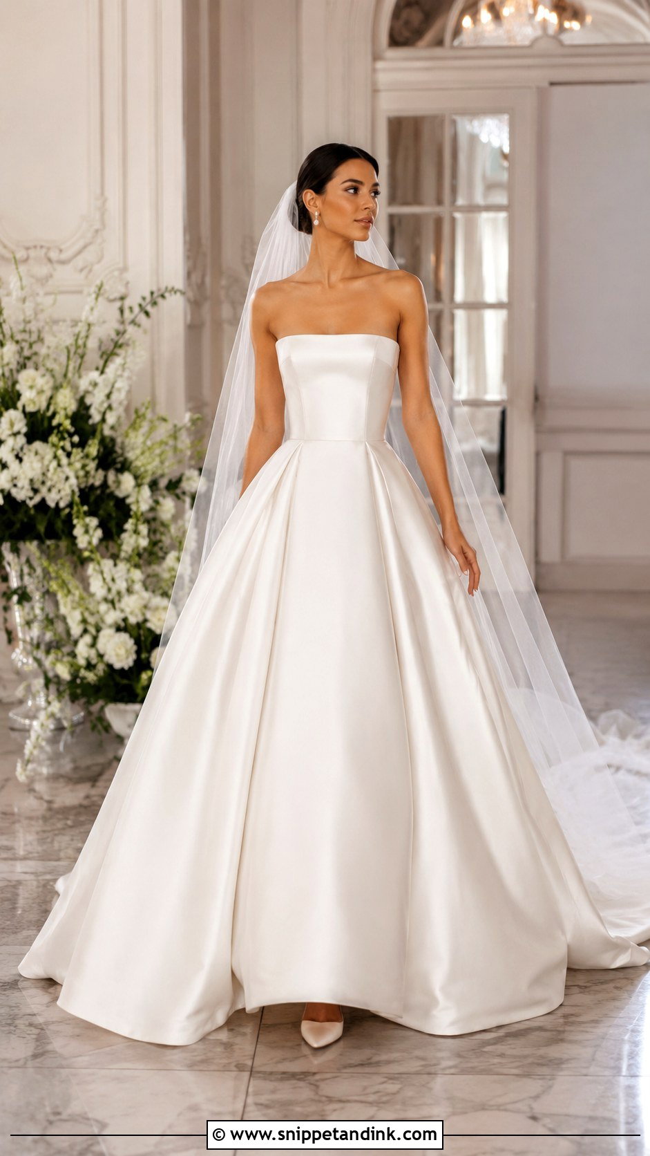 Strapless Ball Gown Bride Dress - Snippet and Ink - 25 Bride Dress 2025 Ideas