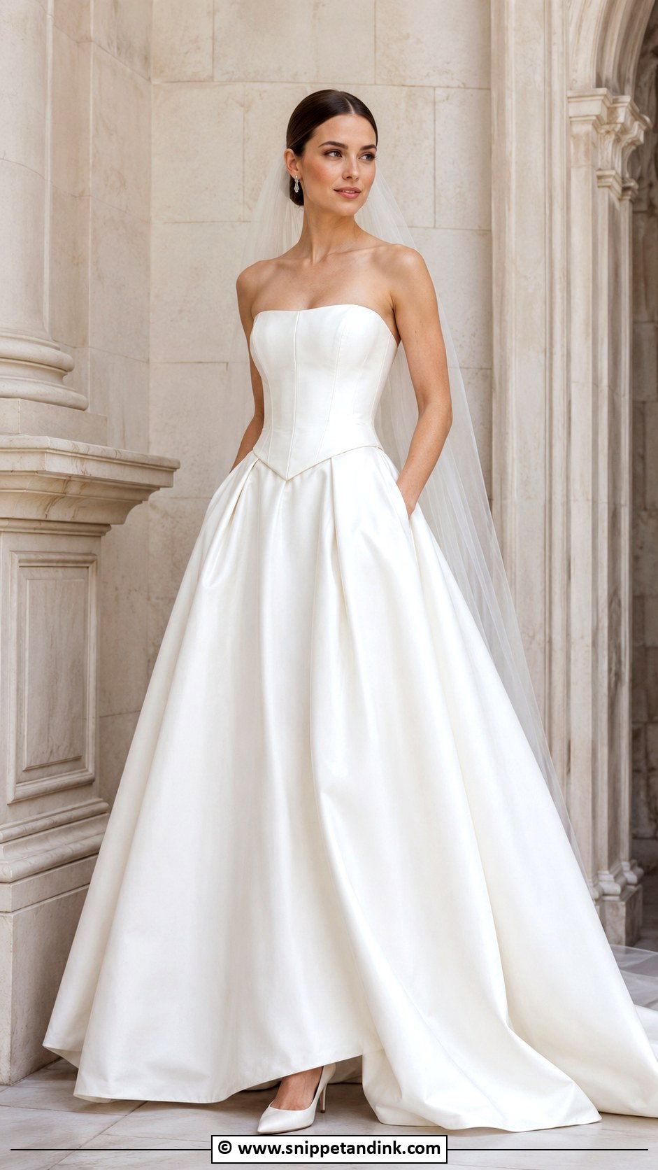 Strapless Ball Gown Bride Dress - Snippet and Ink - 30 Brides Dresses