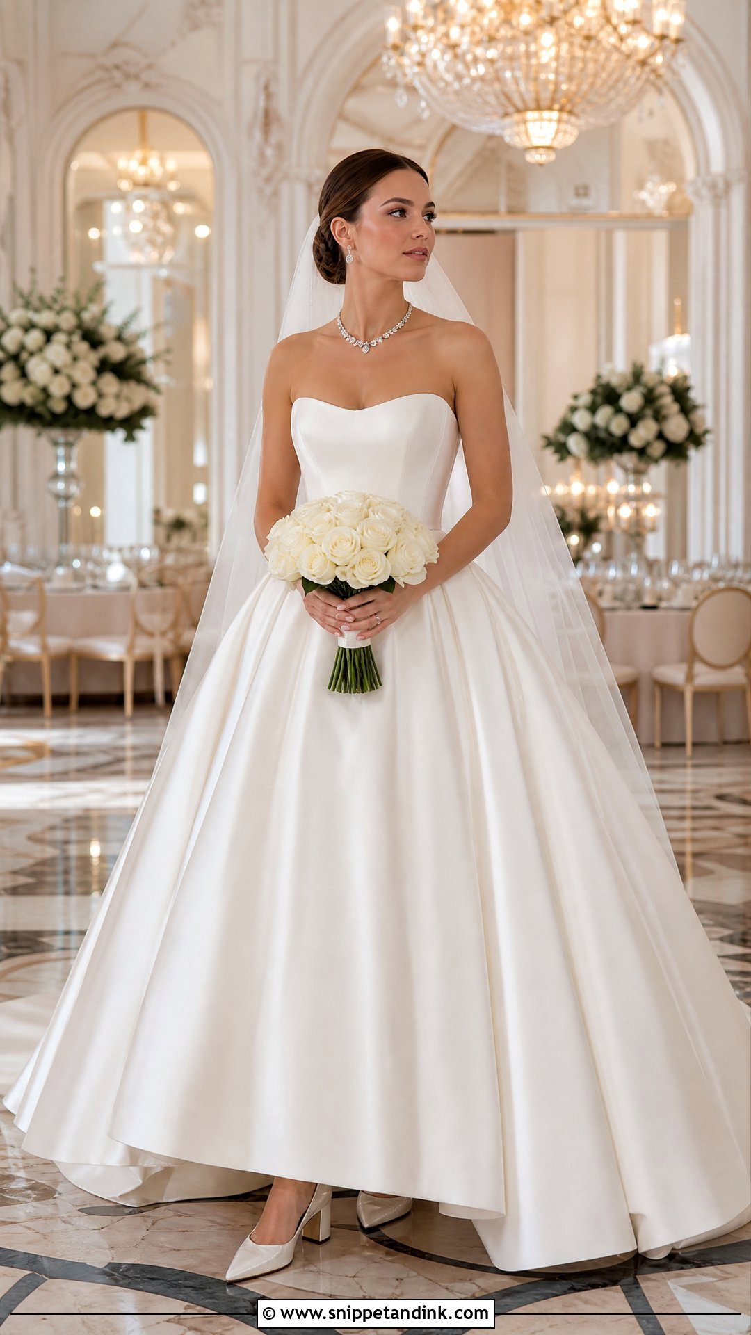 Strapless Ball Gown Princess Wedding Dress - Snippet and Ink - 20 Timeless Wedding Dress Princess Ideas