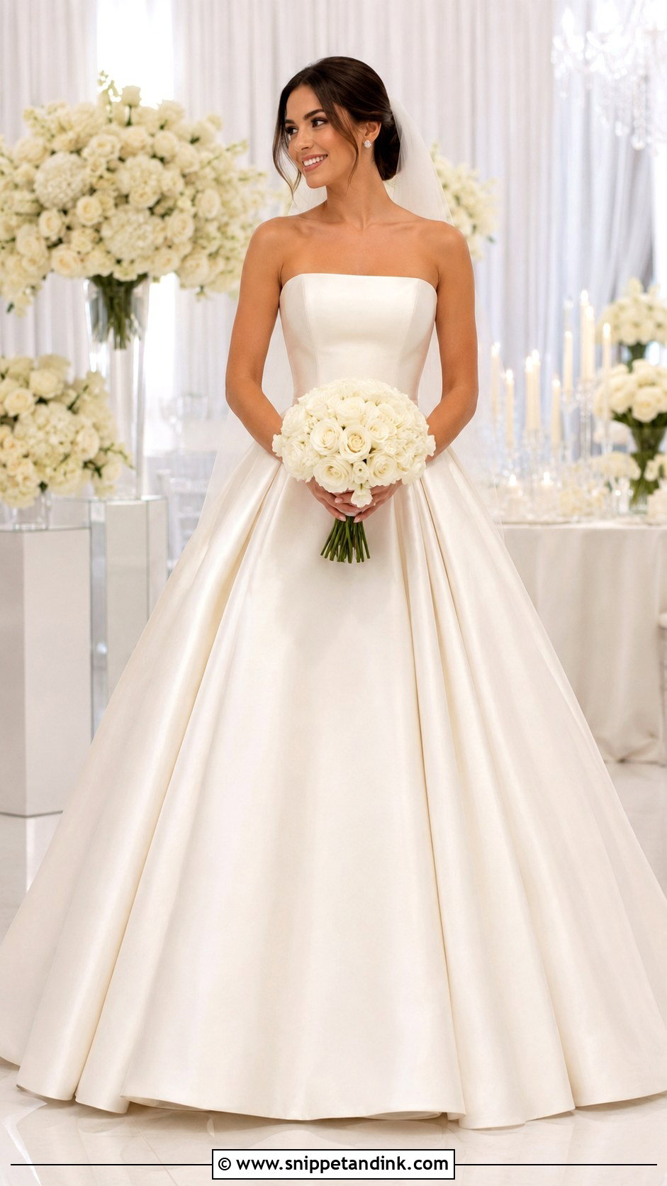 Strapless Ball Gown Wedding Dress - Snippet and Ink - 25 Cool Wedding Dresses