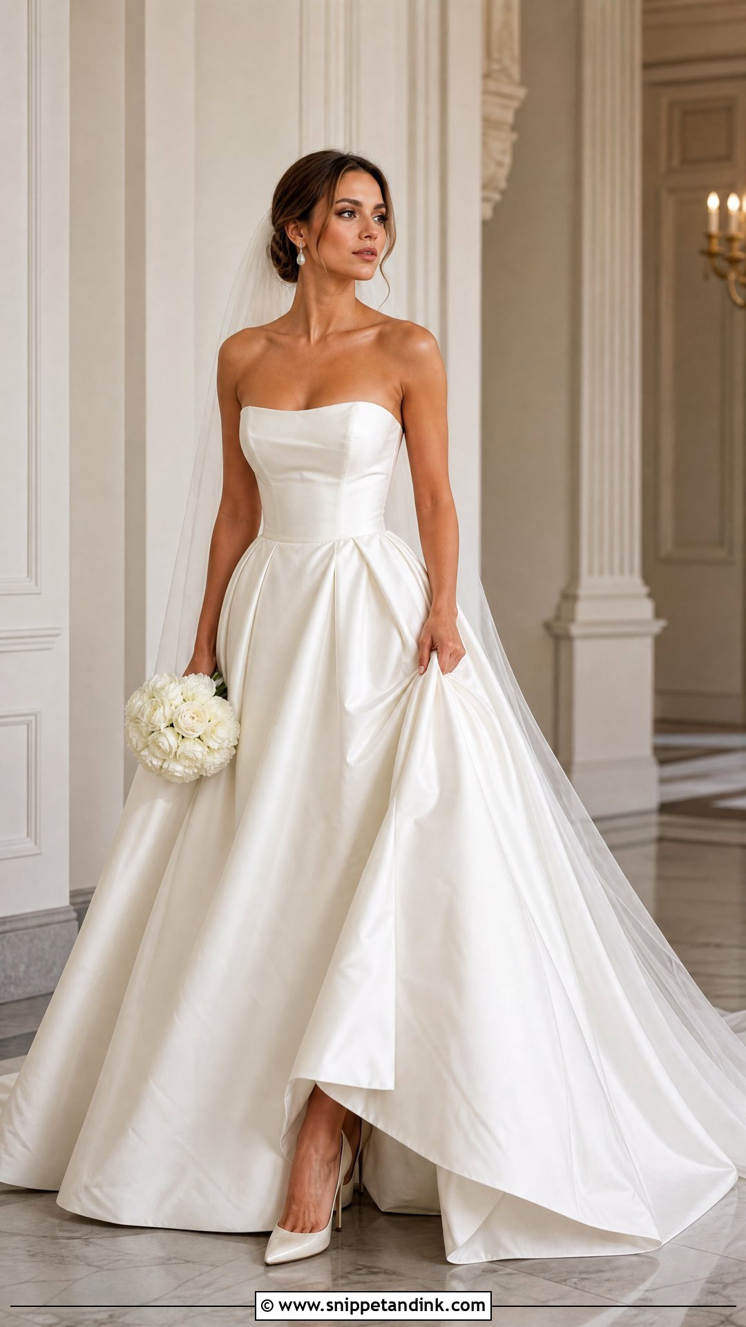 Strapless Ball Gown Wedding Dress - Snippet and Ink - 25 Elegant Wedding Gown Ideas