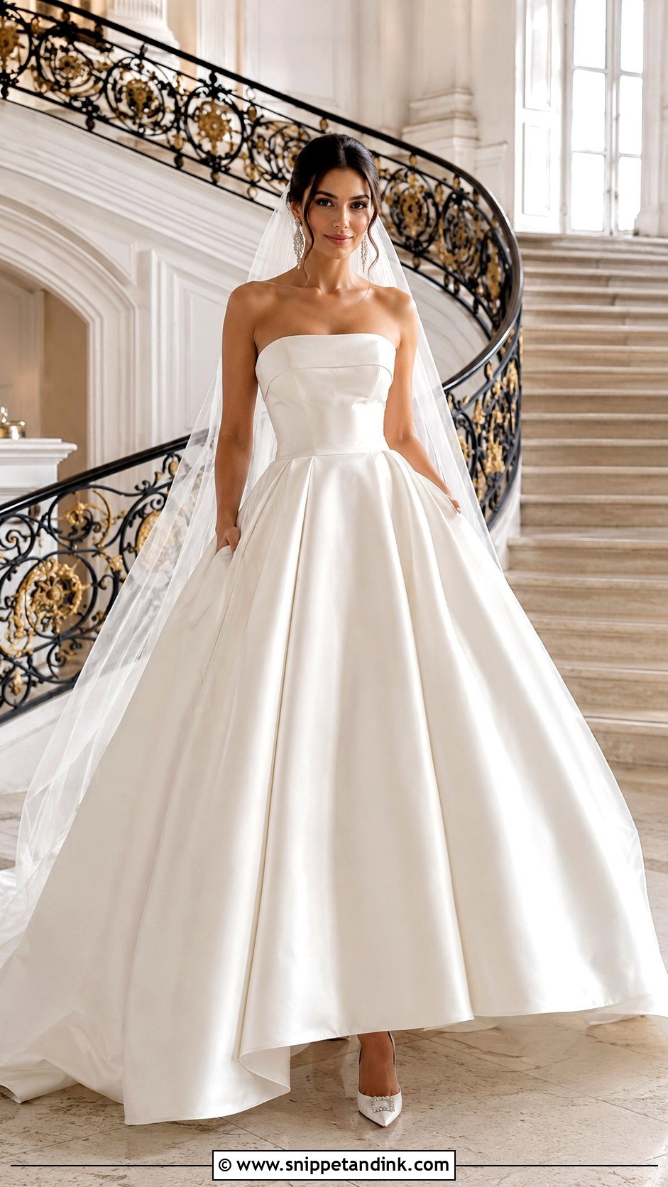 Strapless Ball Gown Wedding Dress - Snippet and Ink - 30 Wedding Dress Design Ideas