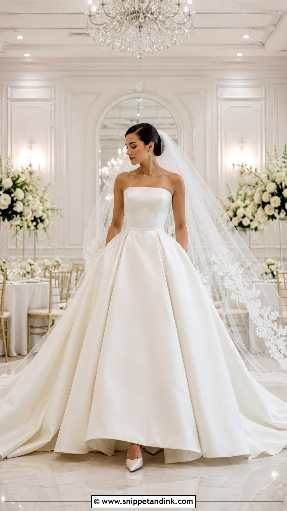 Strapless Ball Gown Wedding Dress - Snippet and Ink - 25 Modern Timeless Wedding Dress Ideas