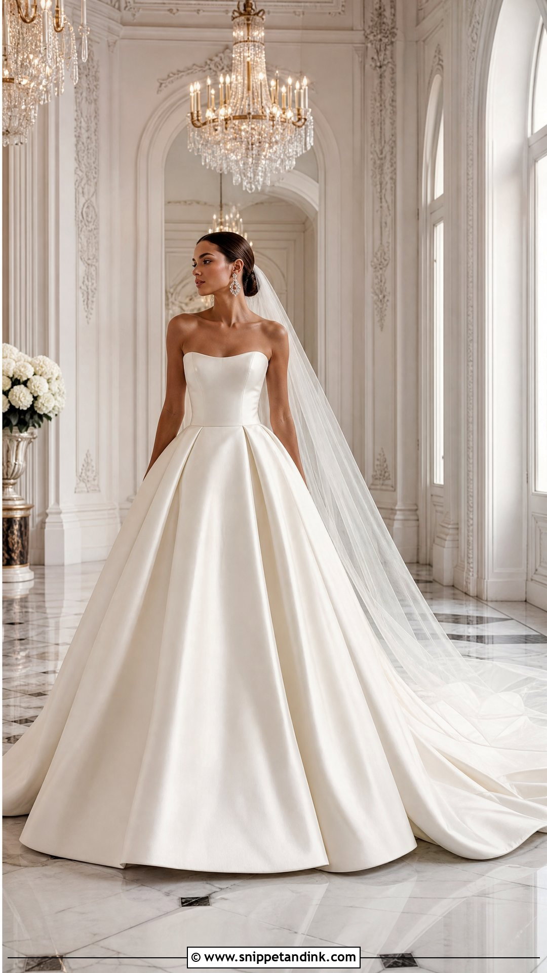Strapless Ball Gown Wedding Dress - Snippet and Ink - 20 Bride Dresses 2025