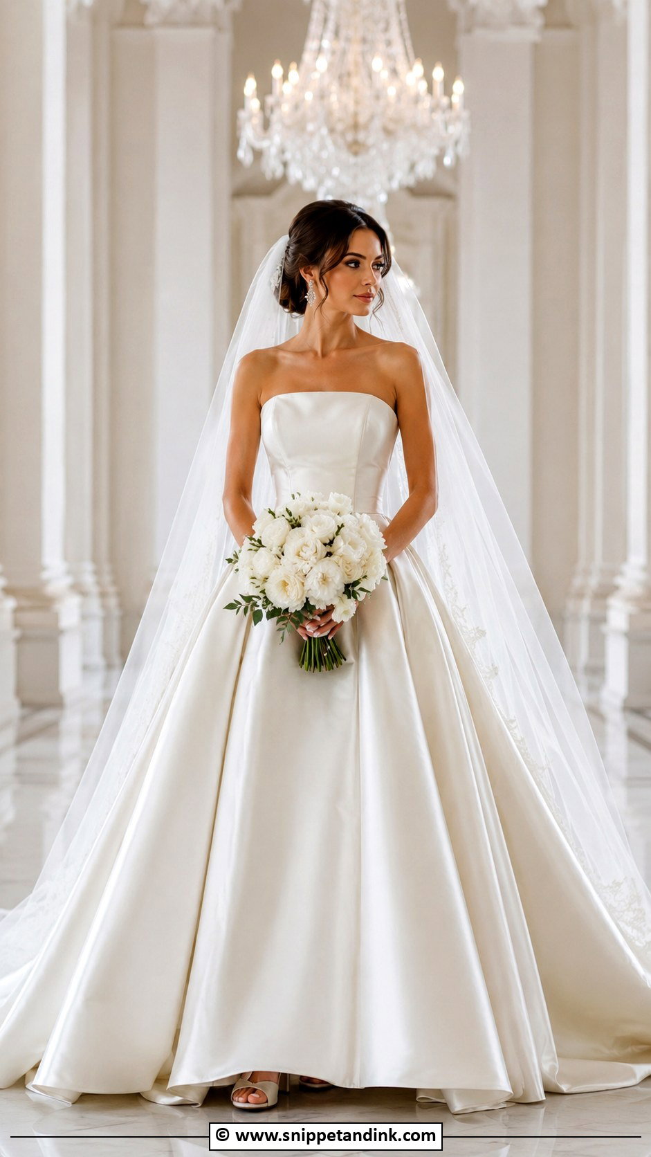 Strapless Ball Gown Wedding Dress - Snippet and Ink - 30 Beautiful Wedding Dresses