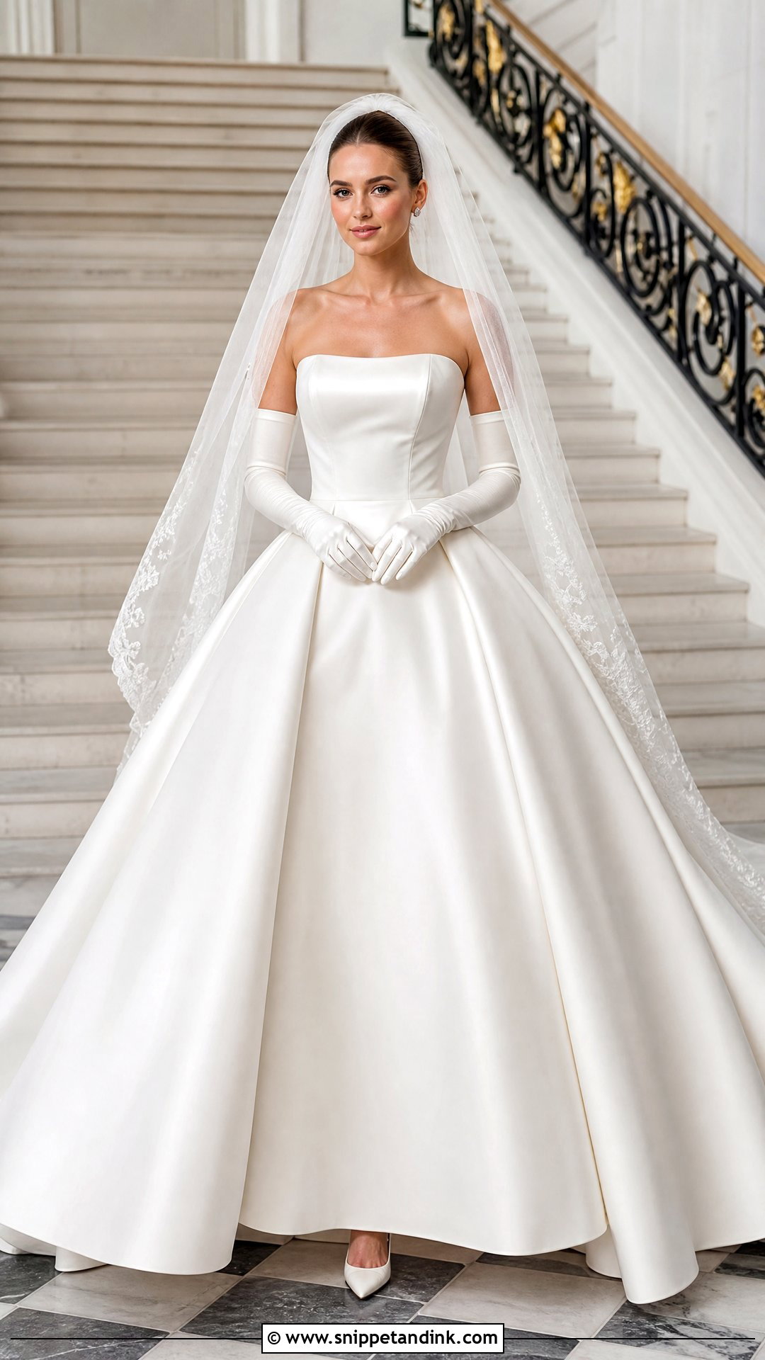 Strapless Ball Gown Wedding Dress - Snippet and Ink - 25 Modern Elegant Wedding Dress Ideas