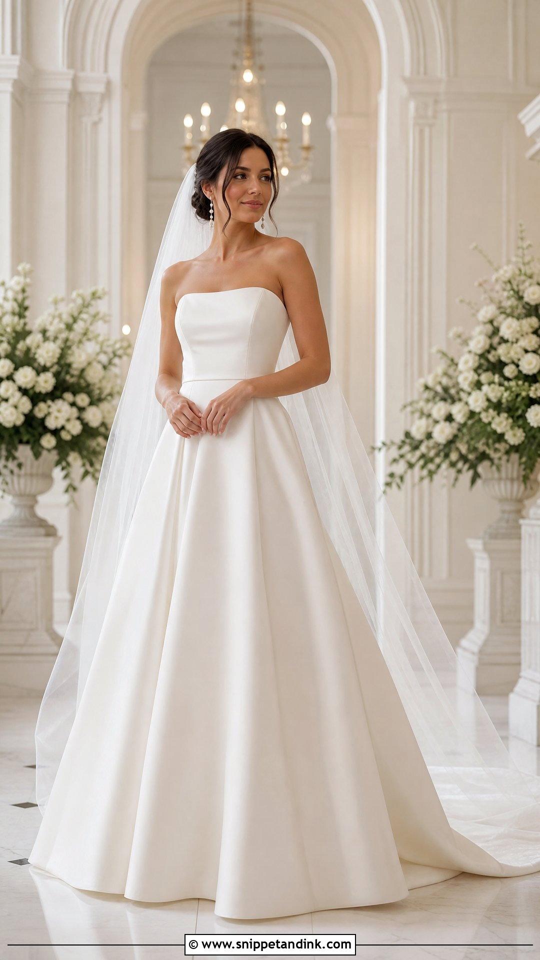 Strapless Ball Gown Wedding Dress - Snippet and Ink - 25 Sophisticated Wedding Dress Ideas