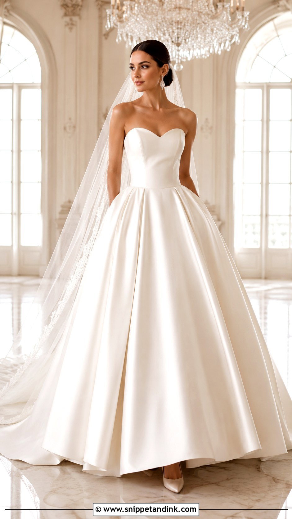 Strapless Ball Gown Wedding Dress - Snippet and Ink - 20 Classic Elegant Timeless Wedding Dress Ideas