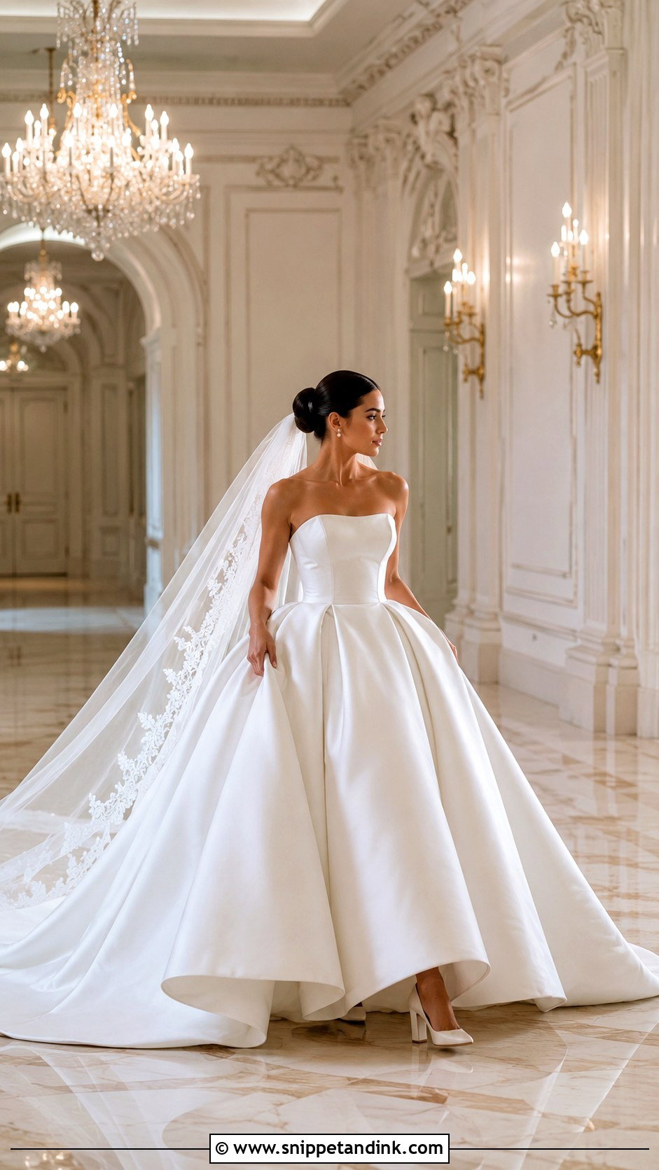 Strapless Ball Gown Wedding Dress - Snippet and Ink - 20 Classy Wedding Dress Inspiration Ideas