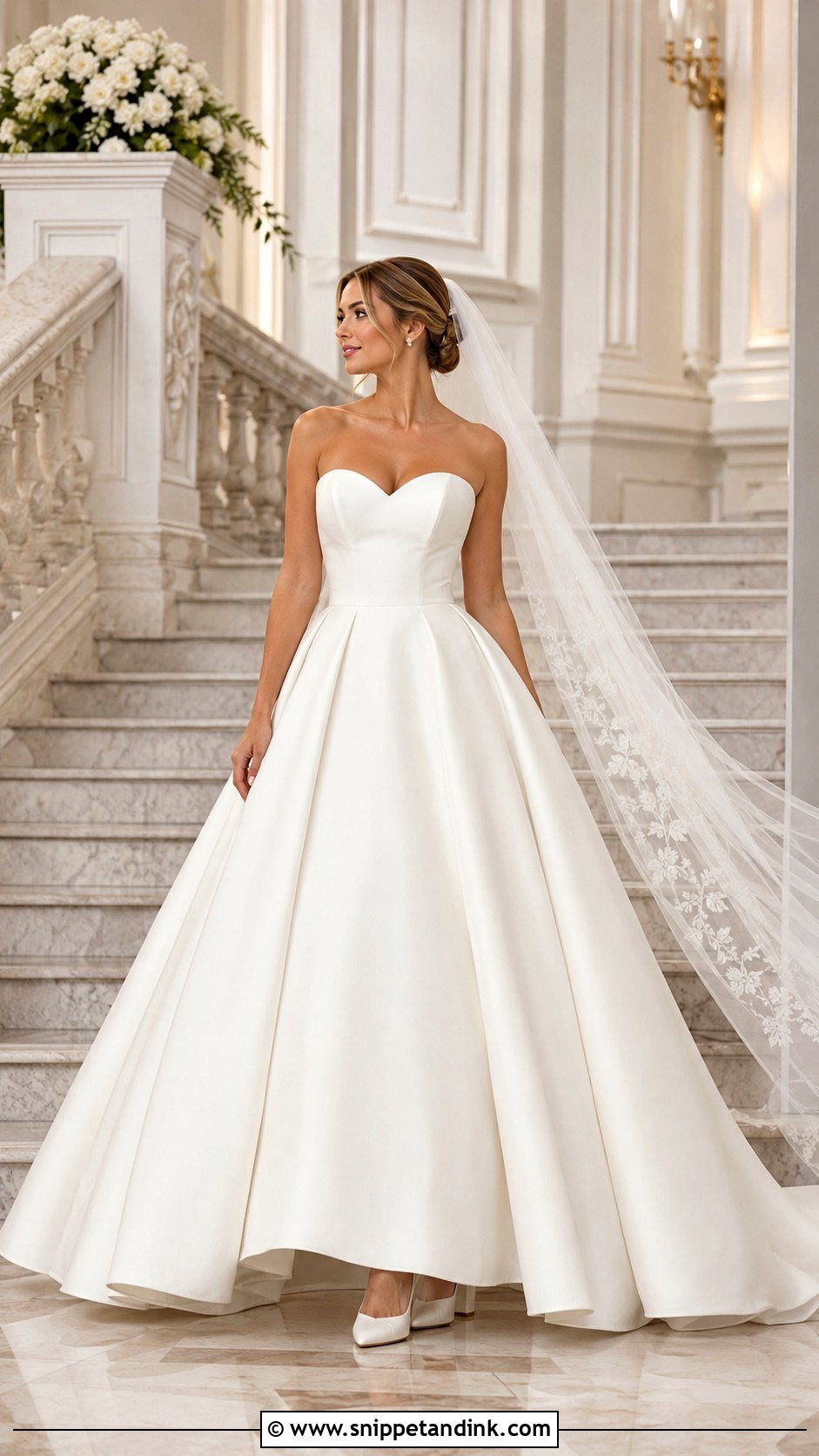Strapless Ball Gown Wedding Dress - Snippet and Ink - 20 Latest Wedding Gowns Bridal Collection