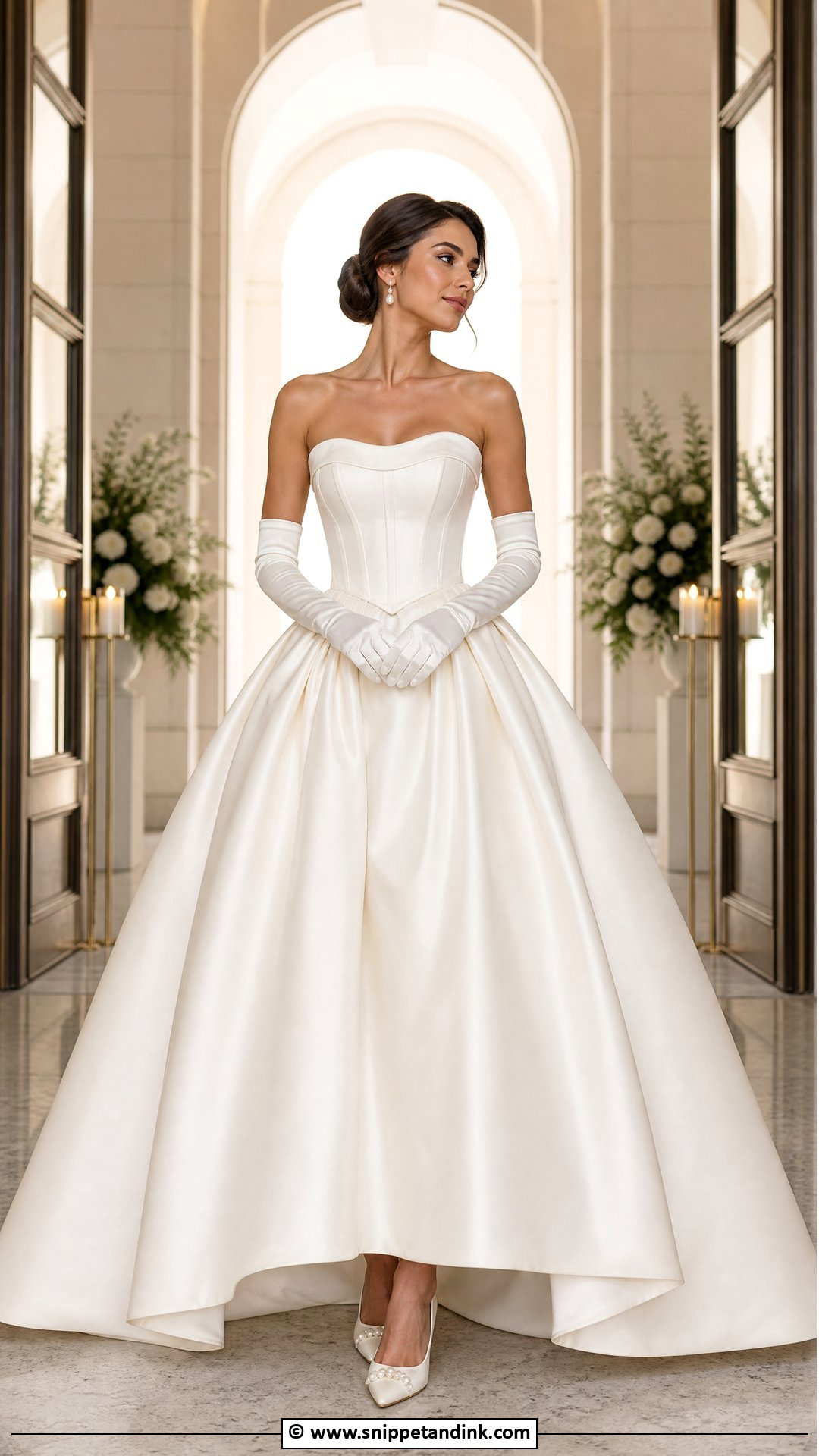 Strapless Ball Gown Wedding Dress - Snippet and Ink - 35 Ball Gown Wedding Dress Ideas