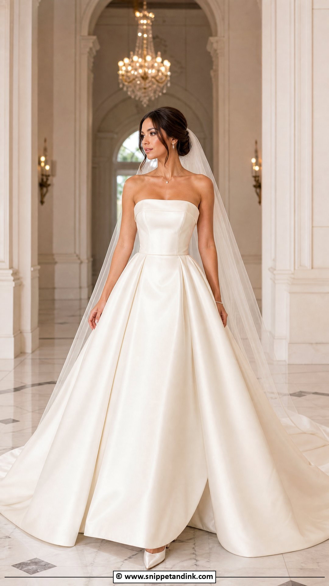 Strapless Ball Gown Wedding Dress - Snippet and Ink - 35 Classy Elegant Wedding Dress Ideas