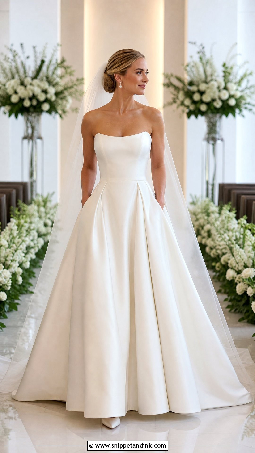 Strapless Ball Gown Wedding Dress With Pockets - Snippet and Ink - 20 Strapless Ball Gown Wedding Dress Ideas