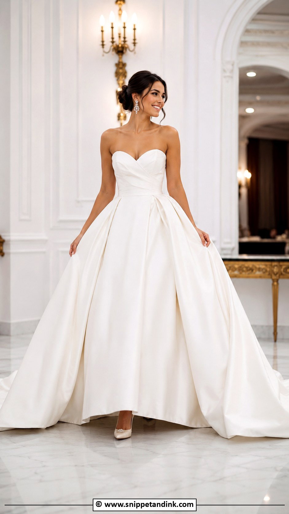 Strapless Ball Gown Wedding Dress - Snippet and Ink - 30 2000s Wedding Dress Ideas