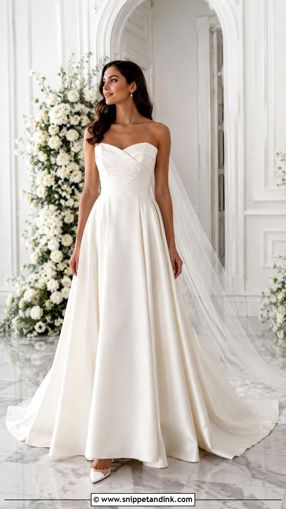 Strapless Bridal Dress - Snippet and Ink - 25 Elegant Bridal Dress Ideas