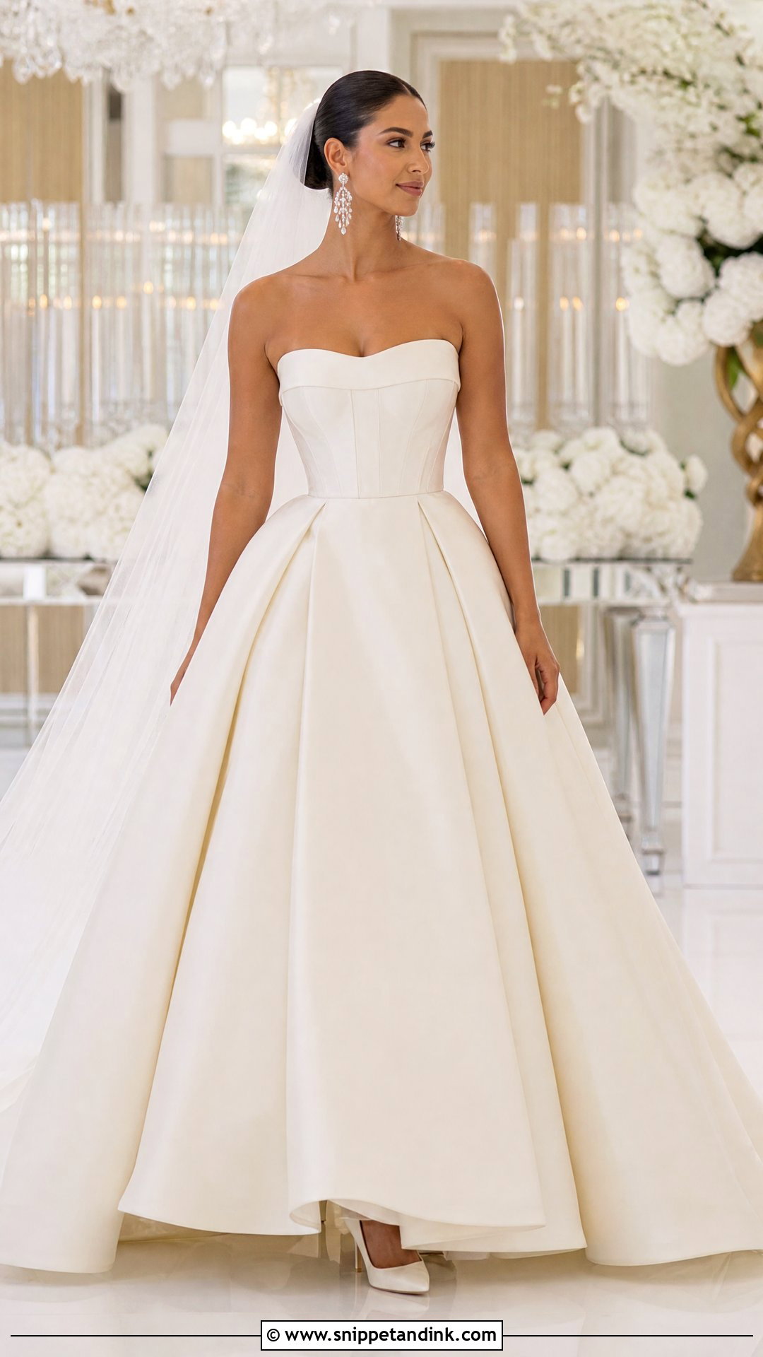 Strapless Bridal Dress - Snippet and Ink - 30 Bridal Dress Design Ideas