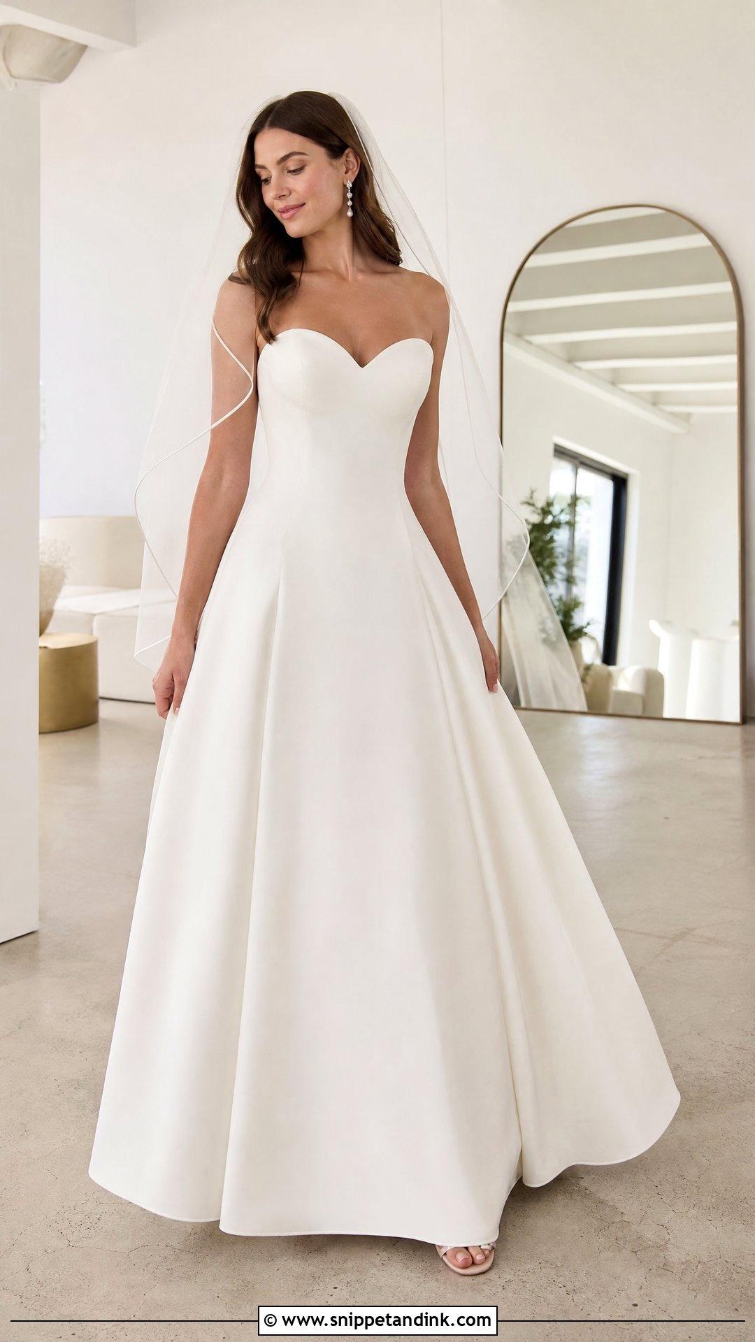 Strapless Bridal Lingerie Under a Sweetheart Dress - Snippet and Ink - 20 Wedding Linger the Bride Ideas