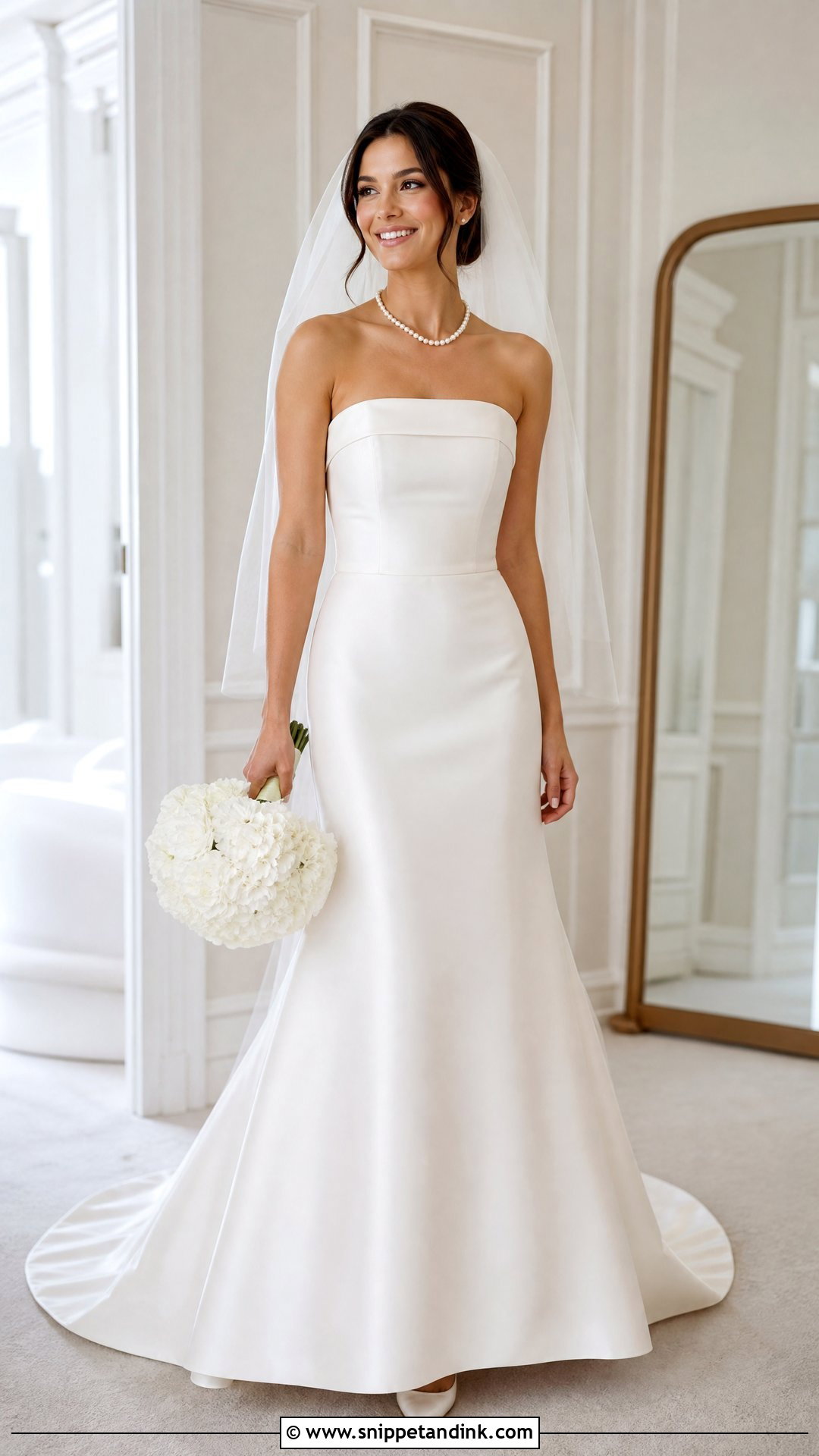 Strapless Bridal Wedding Dress - Snippet and Ink - 25 Bridal Wedding Dresses