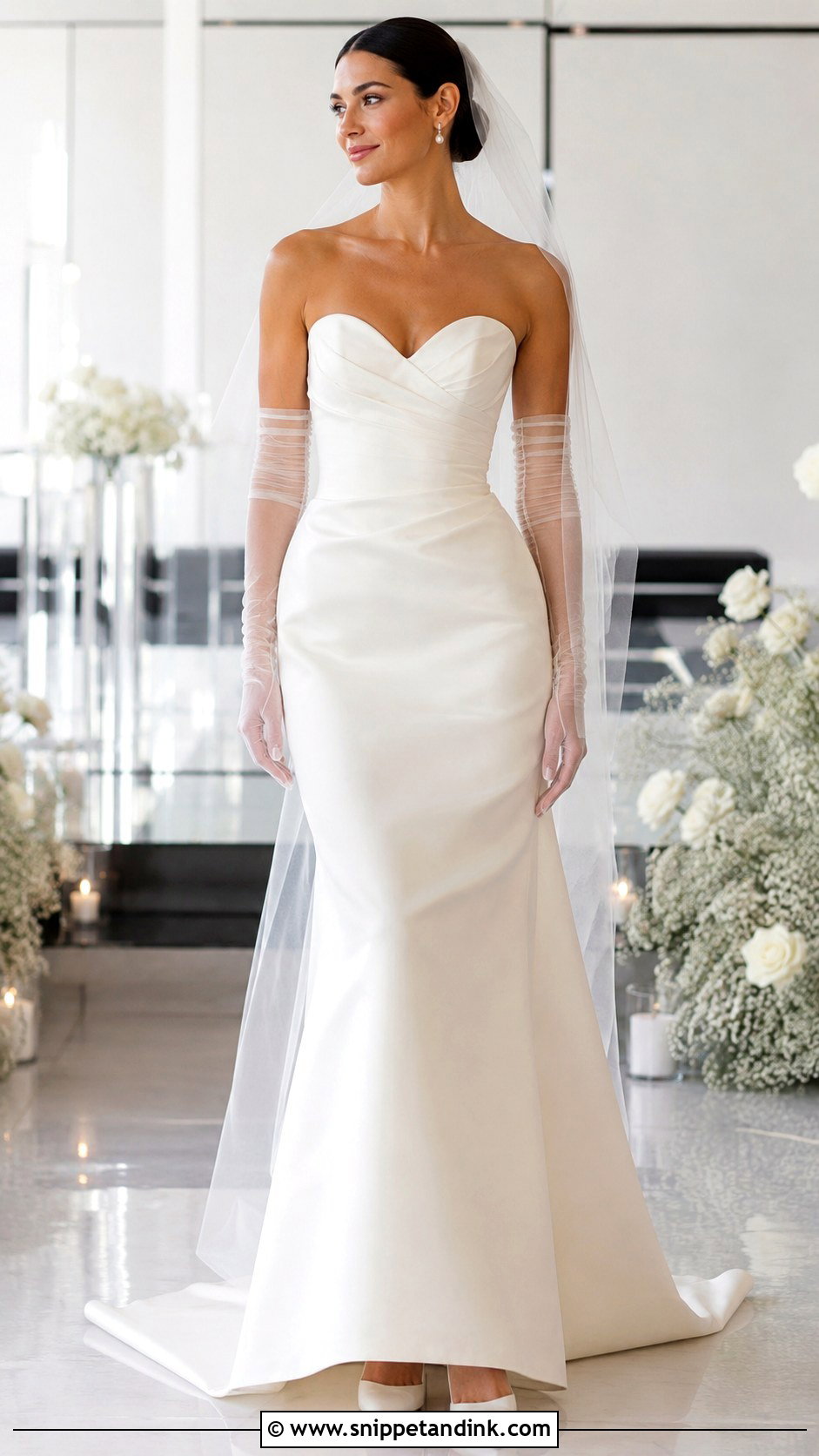 Strapless Bride Dress - Snippet and Ink - 25 Elegant Bride Dress Ideas