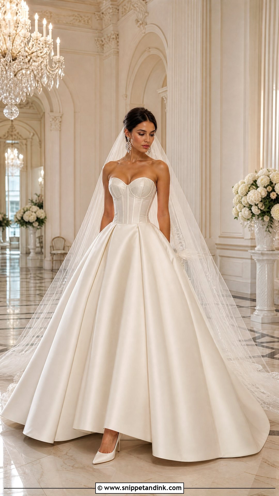 Strapless Bustier And Ball Gown Skirt Wedding Dress Separates - Snippet and Ink - 20 Wedding Dress Separates Ideas