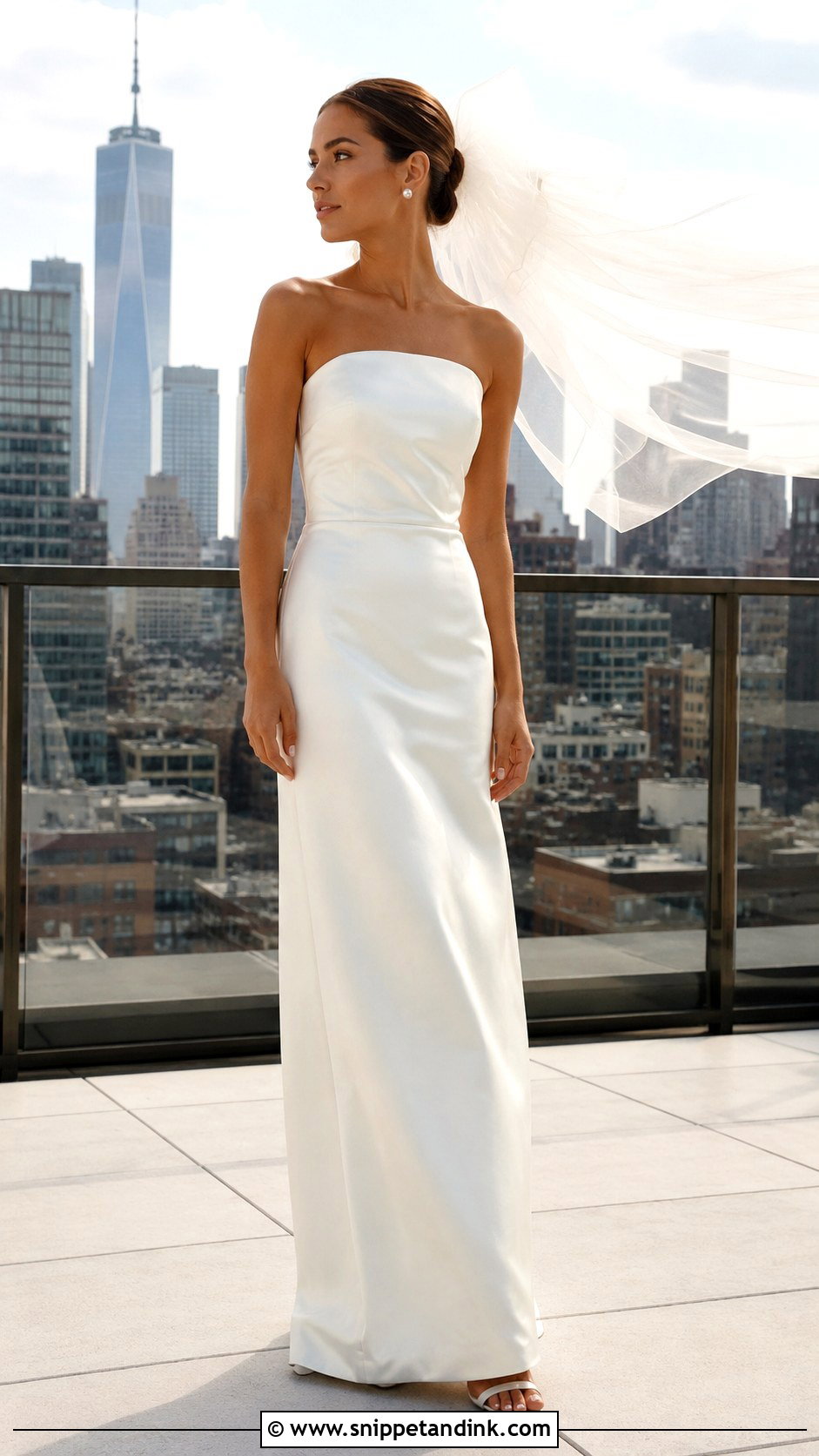 Strapless Column Wedding Dress - Snippet and Ink - 30 My Dream Wedding Dress Ideas