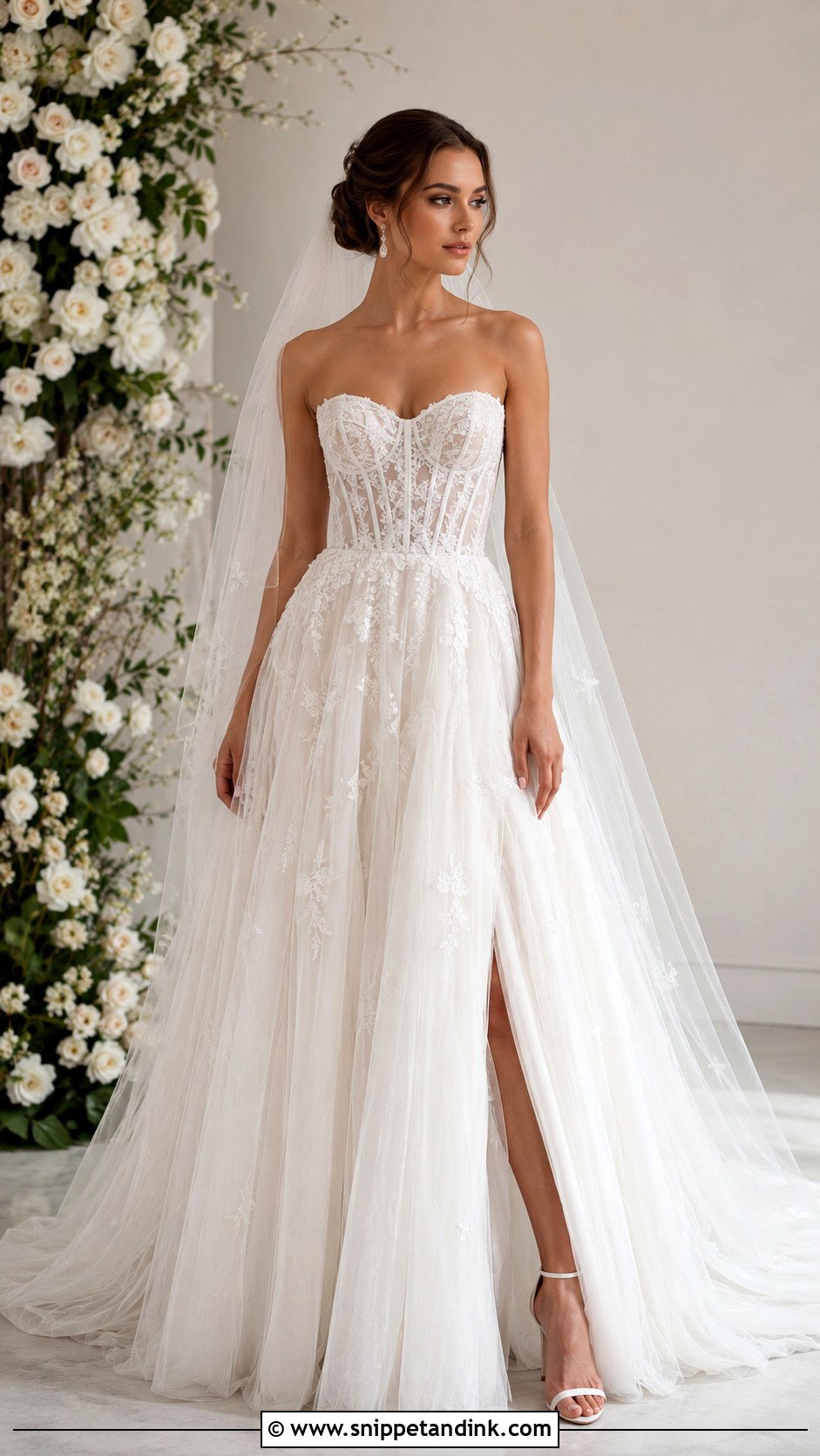 Strapless Corset A Line Wedding Dress - Snippet and Ink - 25 Strapless a Line Wedding Dress Ideas