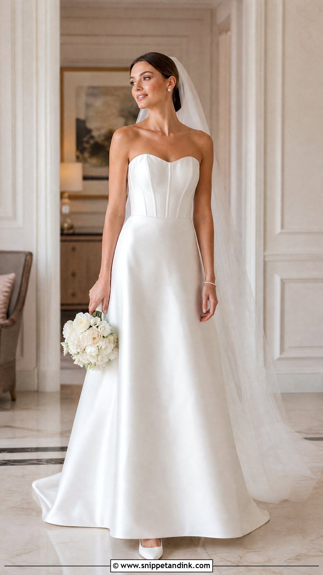Strapless Corset Bodice Wedding Dress - Snippet and Ink - 25 Simple Strapless Wedding Dress Ideas