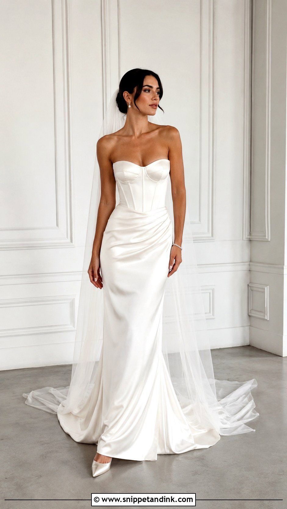 Strapless Corset Bridal Dress - Snippet and Ink - 25 Corset Bridal Dress Ideas