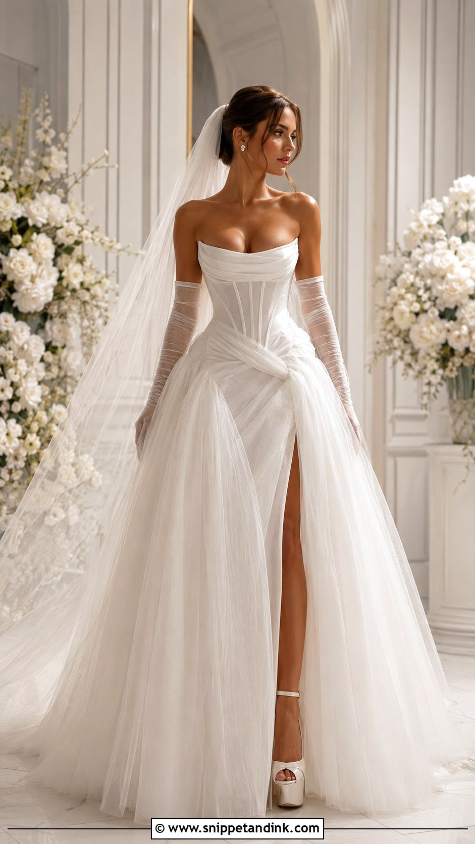 Strapless Corset Formal Bridal Dress - Snippet and Ink - 20 Formal Bridal Dress Ideas