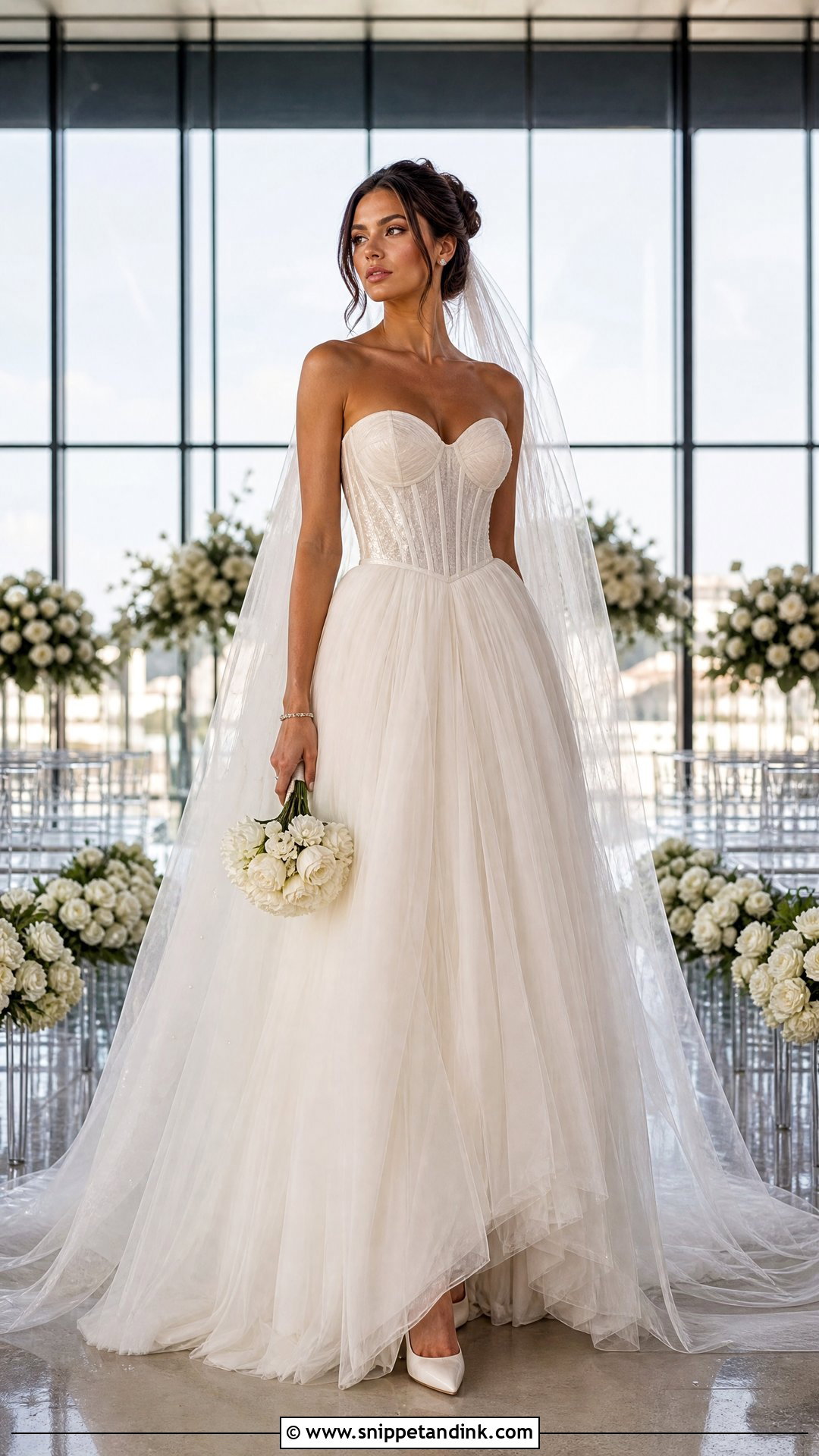 Strapless Corset Marriage Dress - Snippet and Ink - 20 Marriage Dresses