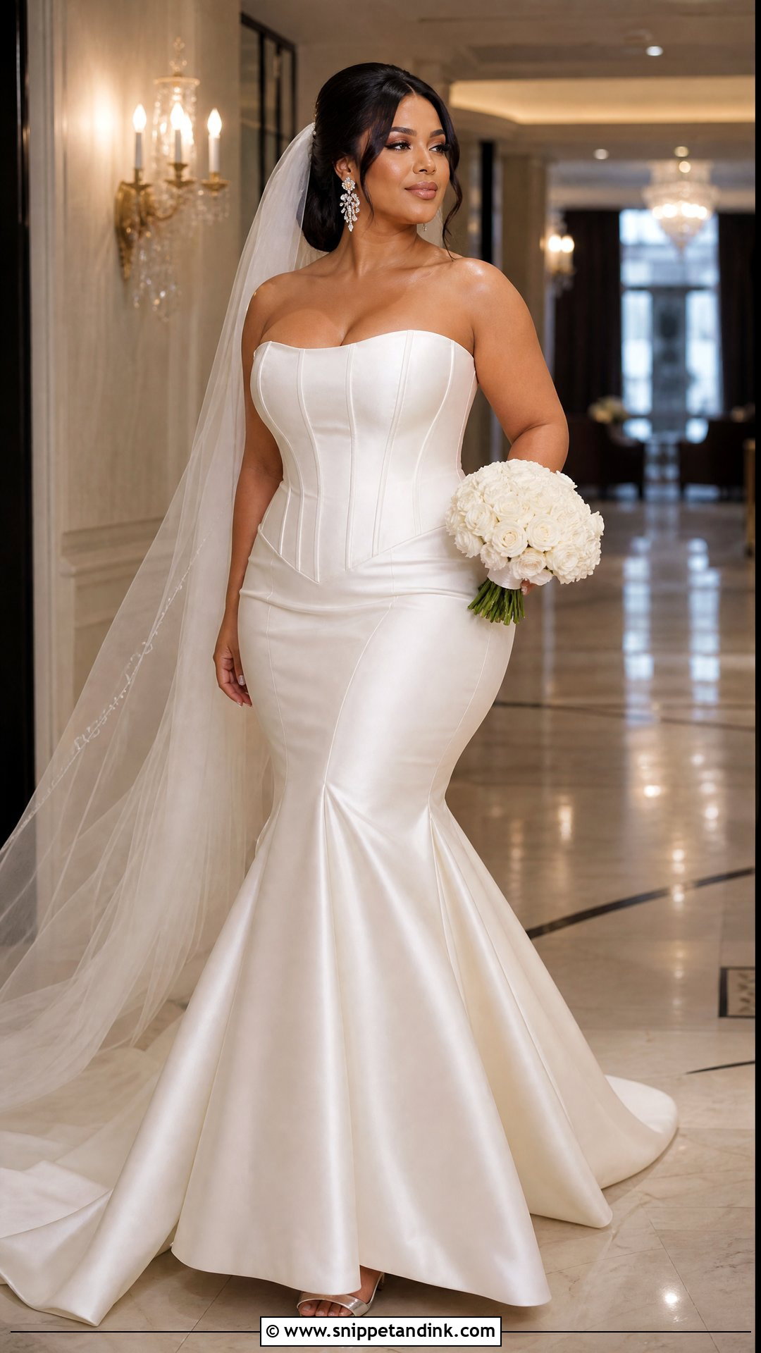 Strapless Corset Mermaid Wedding Dress - Snippet and Ink - 20 Wedding Dress with Corset Top Ideas