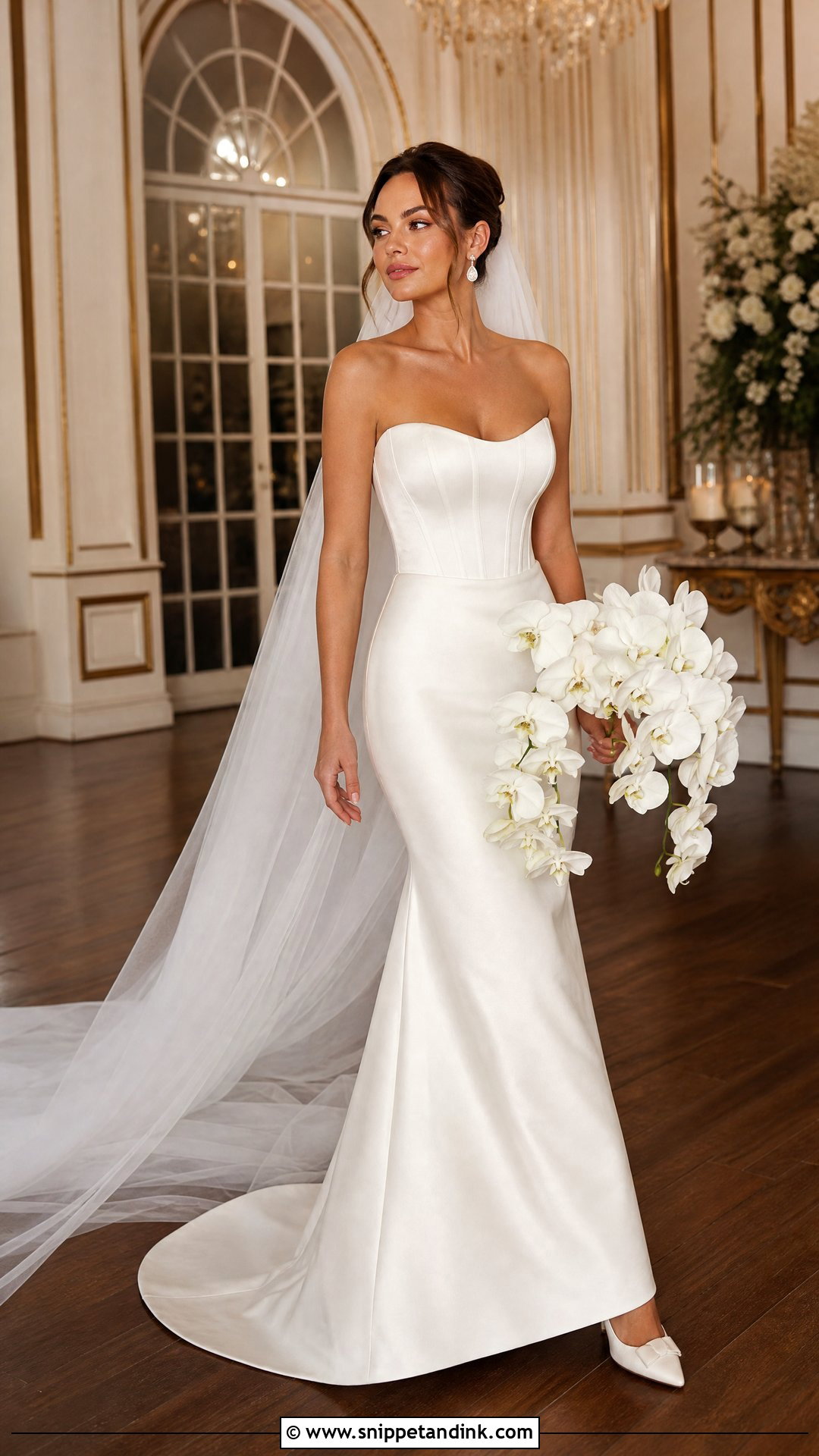 Strapless Corset Sheath Wedding Dress - Snippet and Ink - 20 Sheath Wedding Dresses