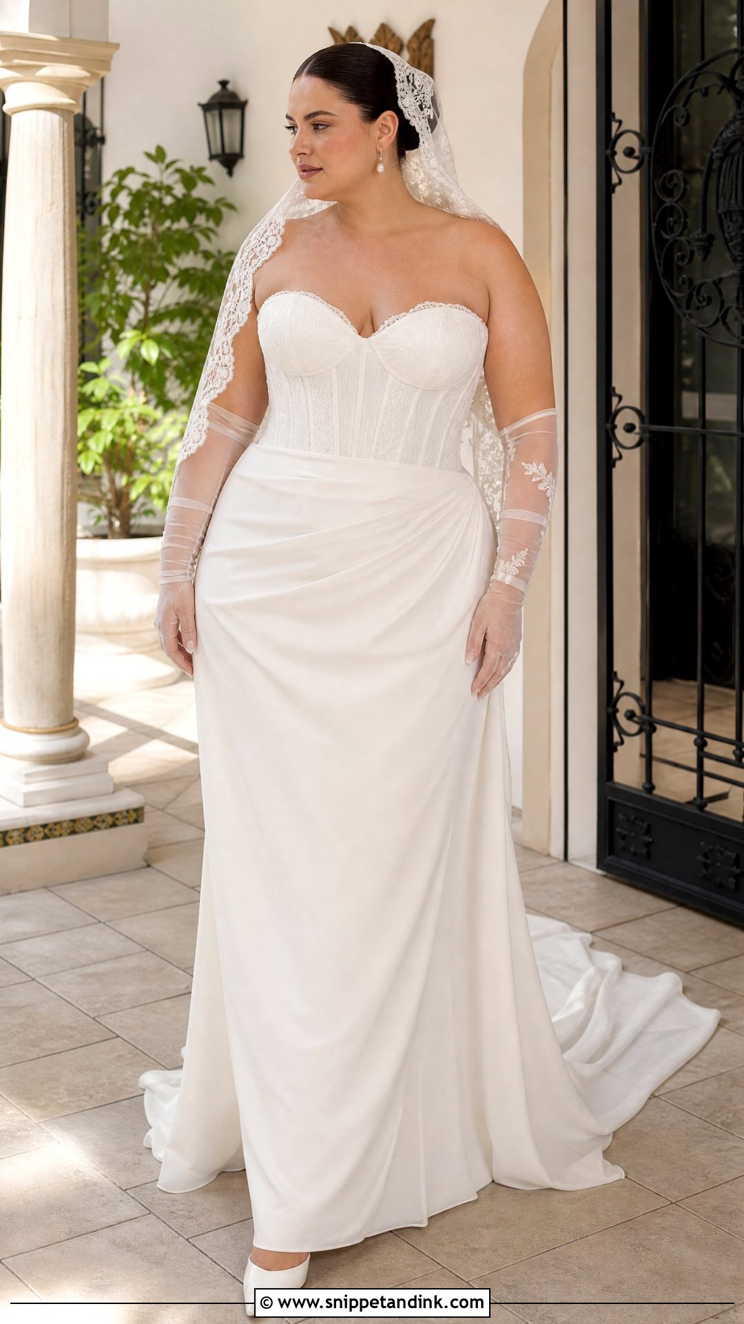 Strapless Corset Spanish Wedding Dress - Snippet and Ink - 20 Spanish Wedding Dress Spain Ideas