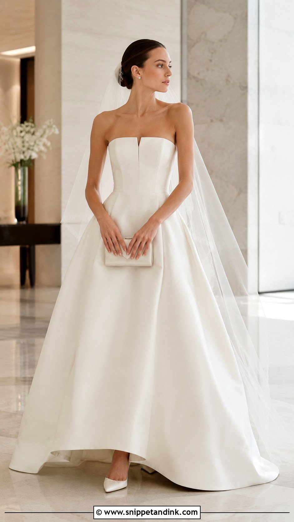 Strapless Corset Victoria Beckham Wedding Dress - Snippet and Ink - 20 Victoria Beckham Wedding Dress Ideas