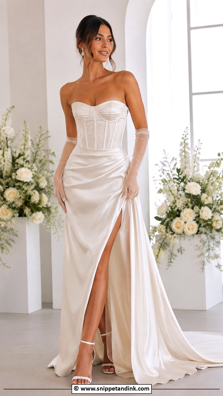 Strapless Corset Wedding Dress - Snippet and Ink - 30 Marriage Dress Ideas