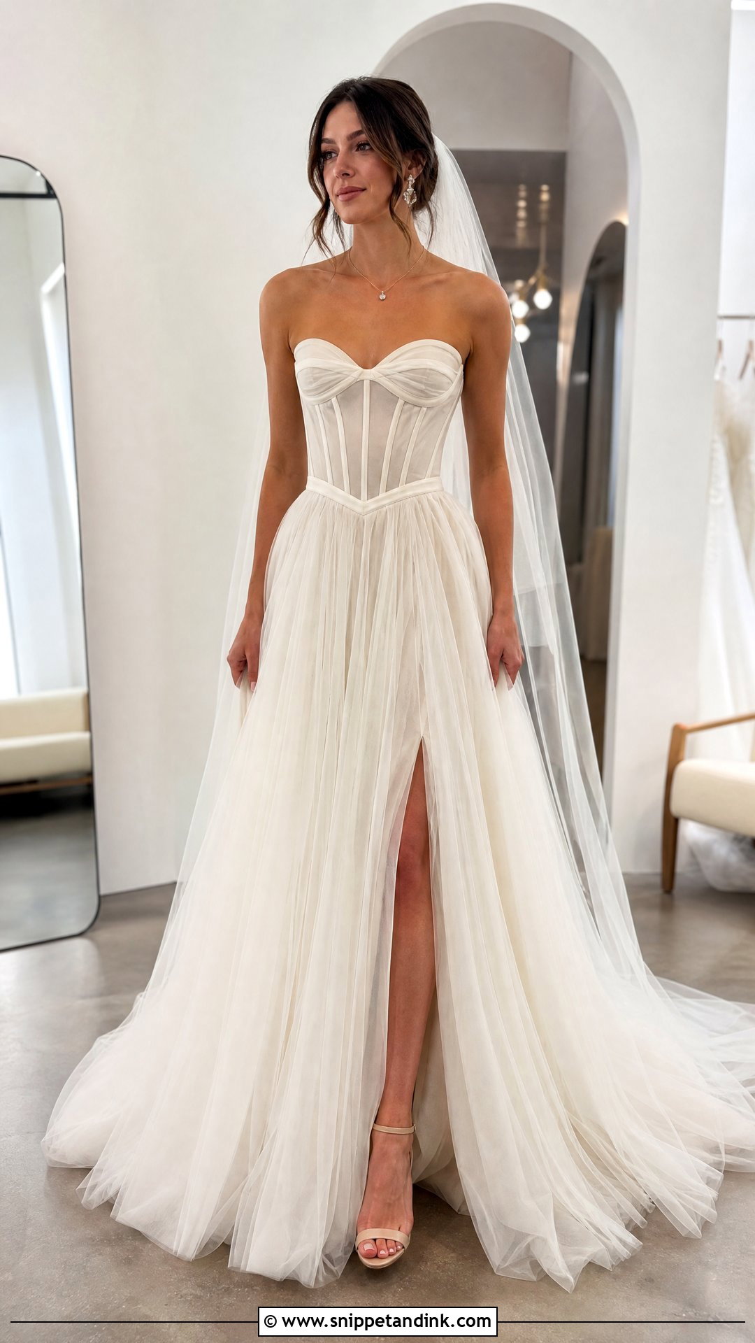 Strapless Corset Wedding Dress - Snippet and Ink - 20 Wedding Dresses for Sale