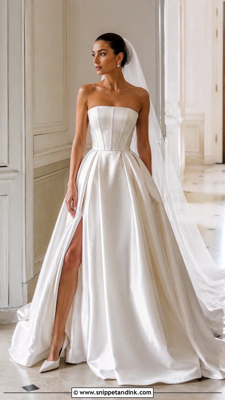 Strapless Corset Wedding Dress - Snippet and Ink - 30 Strapless Wedding Dresses
