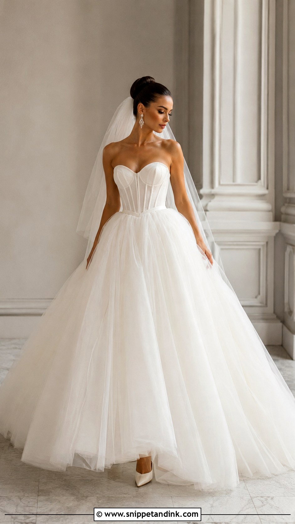 Strapless Corset Wedding Dress Ballgown - Snippet and Ink - 25 Corset Wedding Dress Ballgown Ideas