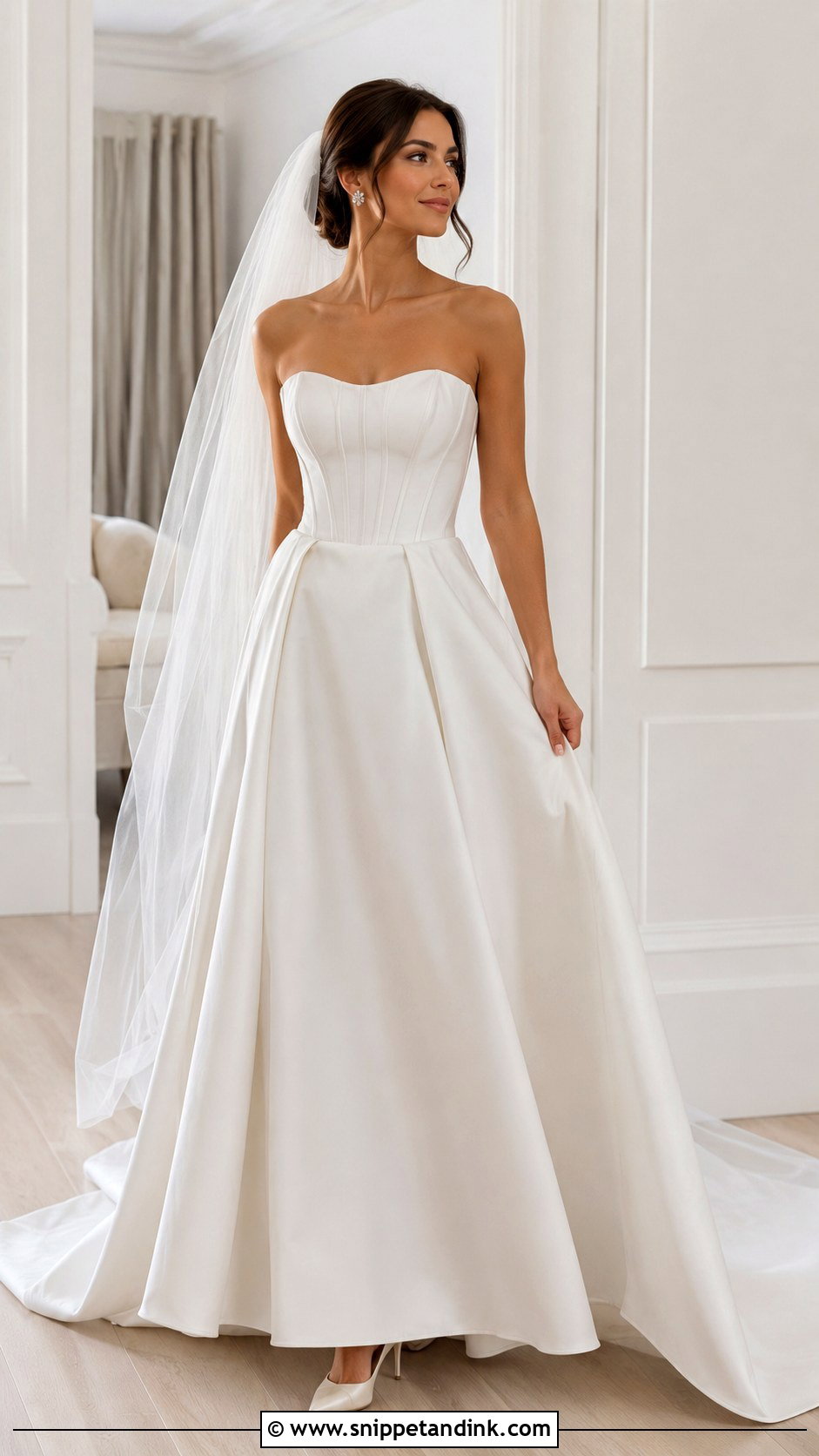 Strapless Corset Wedding Gown - Snippet and Ink - 25 Corset Wedding Gown Ideas