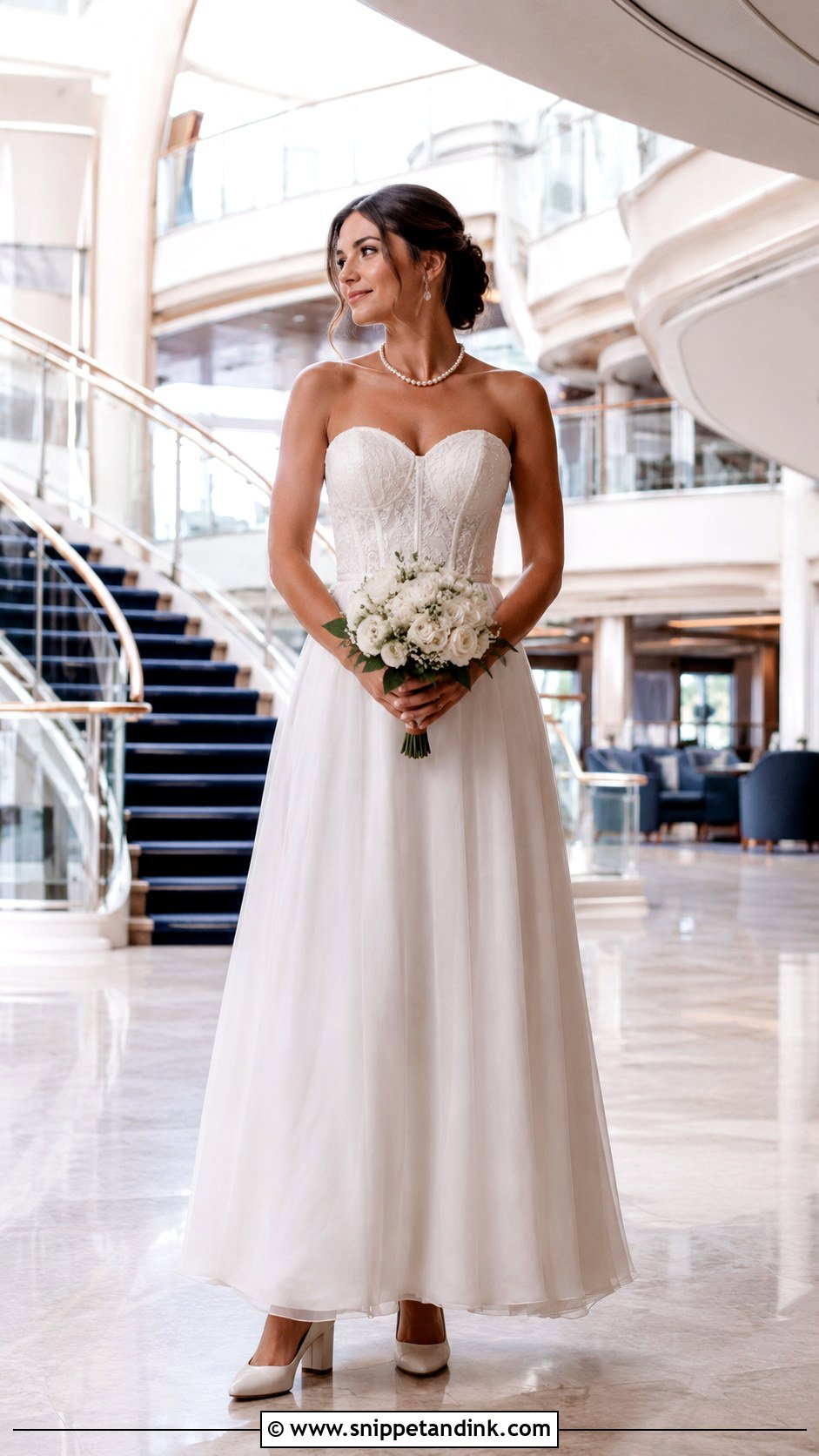 Strapless Cruise Wedding Dress - Snippet and Ink - 20 Cruise Wedding Dress Ideas