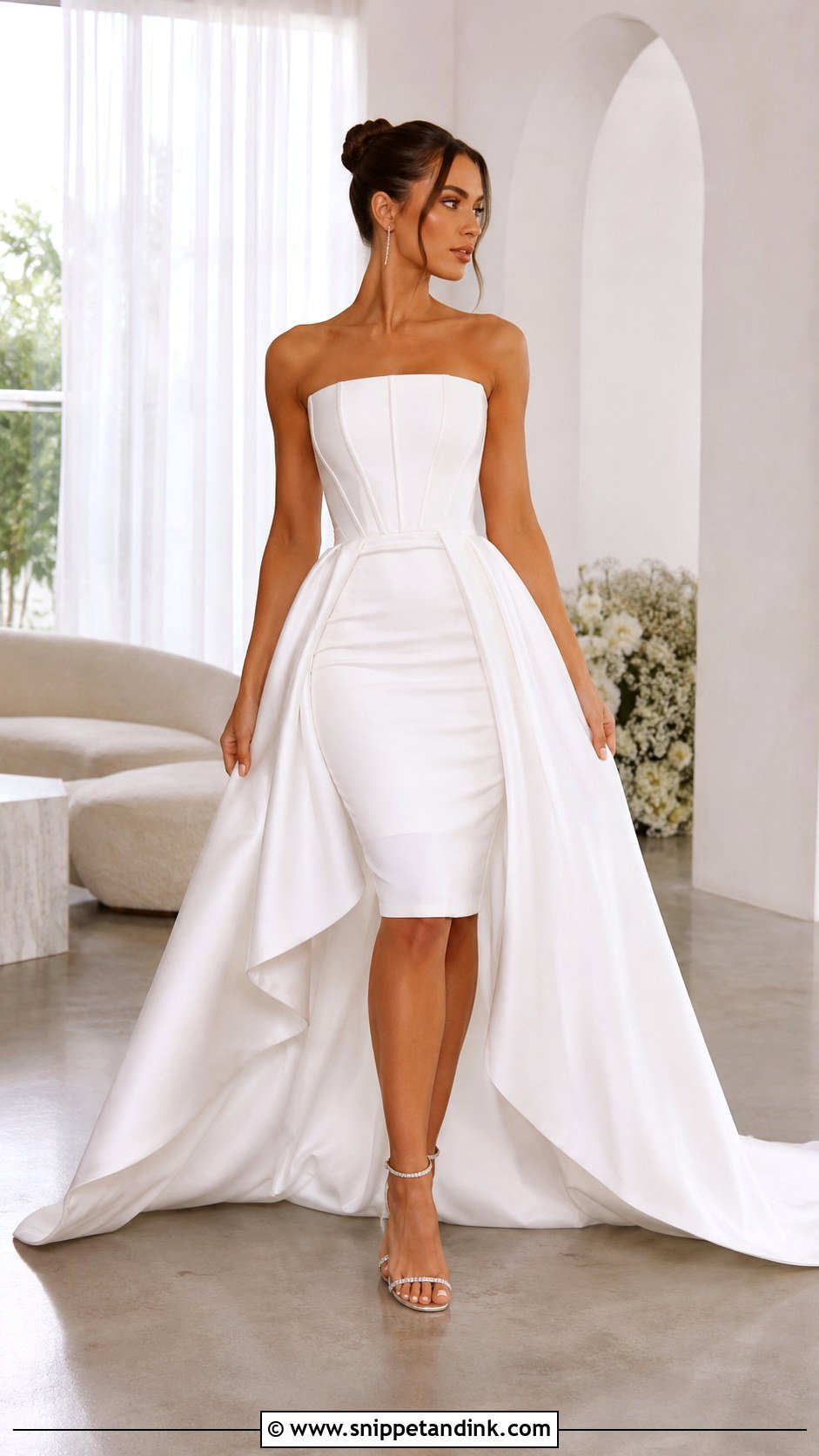 Strapless Detachable 2 Piece Wedding Dress - Snippet and Ink - 20 Detachable 2 Piece Wedding Dress Ideas