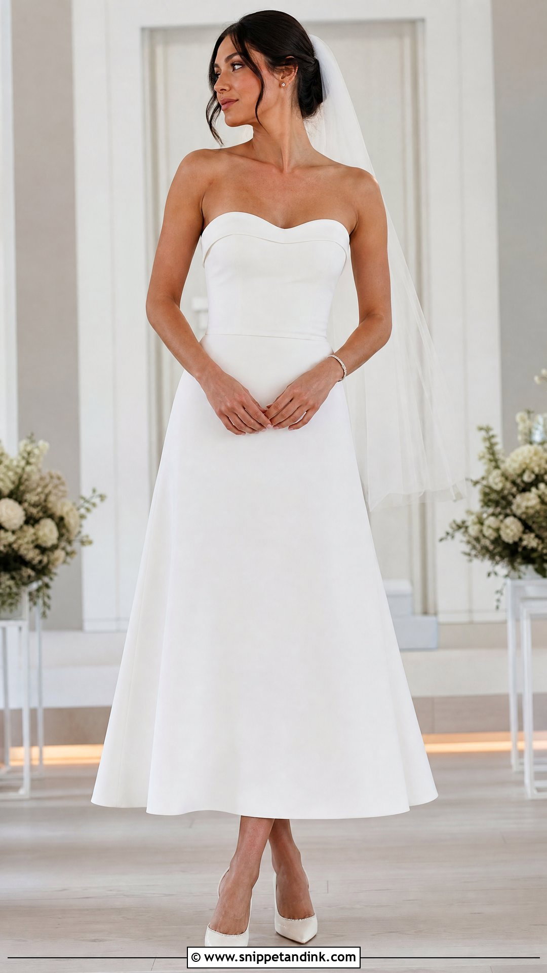 Strapless Fit And Flare Wedding Dress - Snippet and Ink - 25 Simple Strapless Wedding Dress Ideas