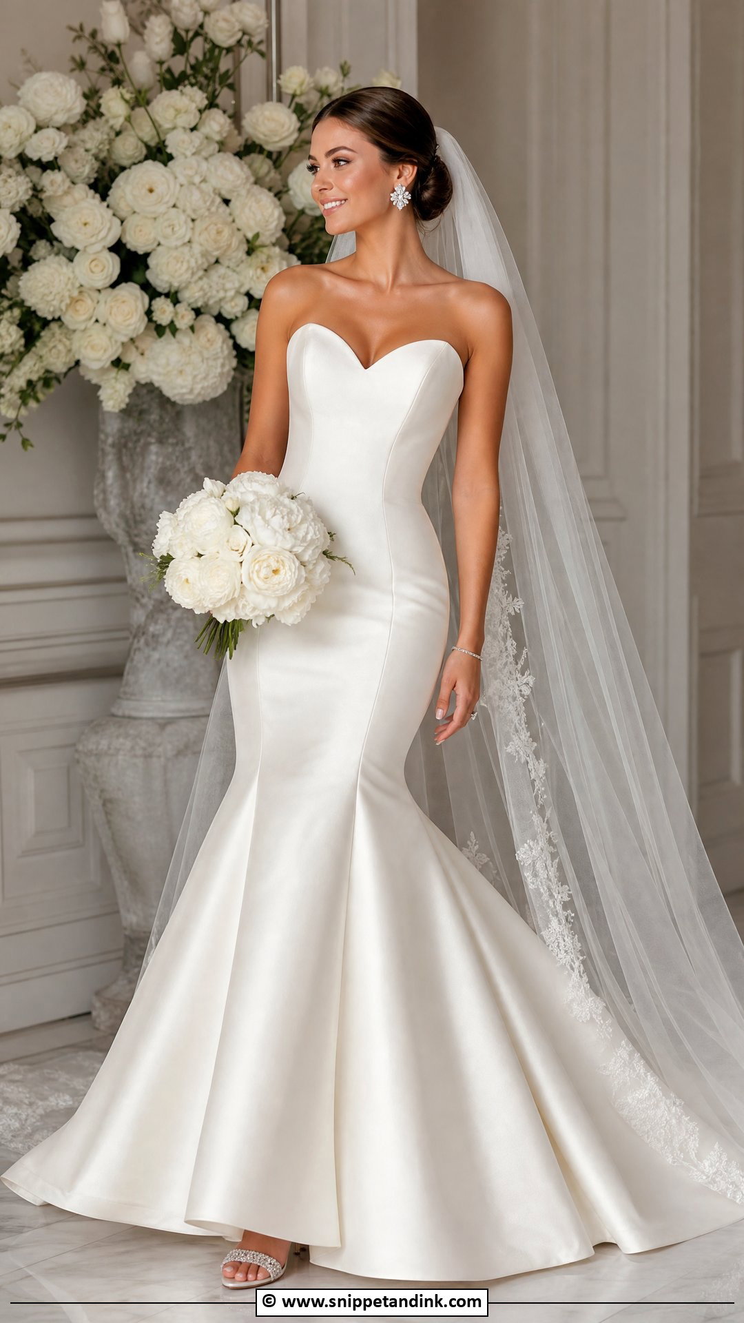 Strapless Fit And Flare Wedding Dress - Snippet and Ink - 35 Fit and Flare Wedding Dress Ideas