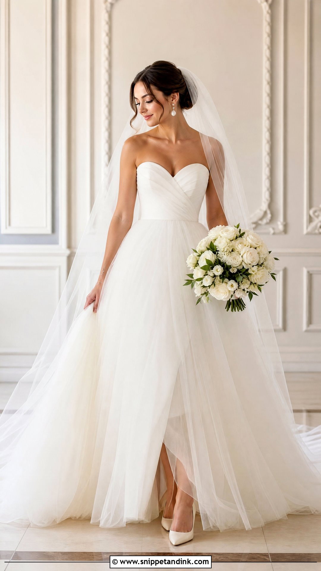 Strapless Gown Wedding Dress - Snippet and Ink - 25 Gown Wedding Dress Ideas