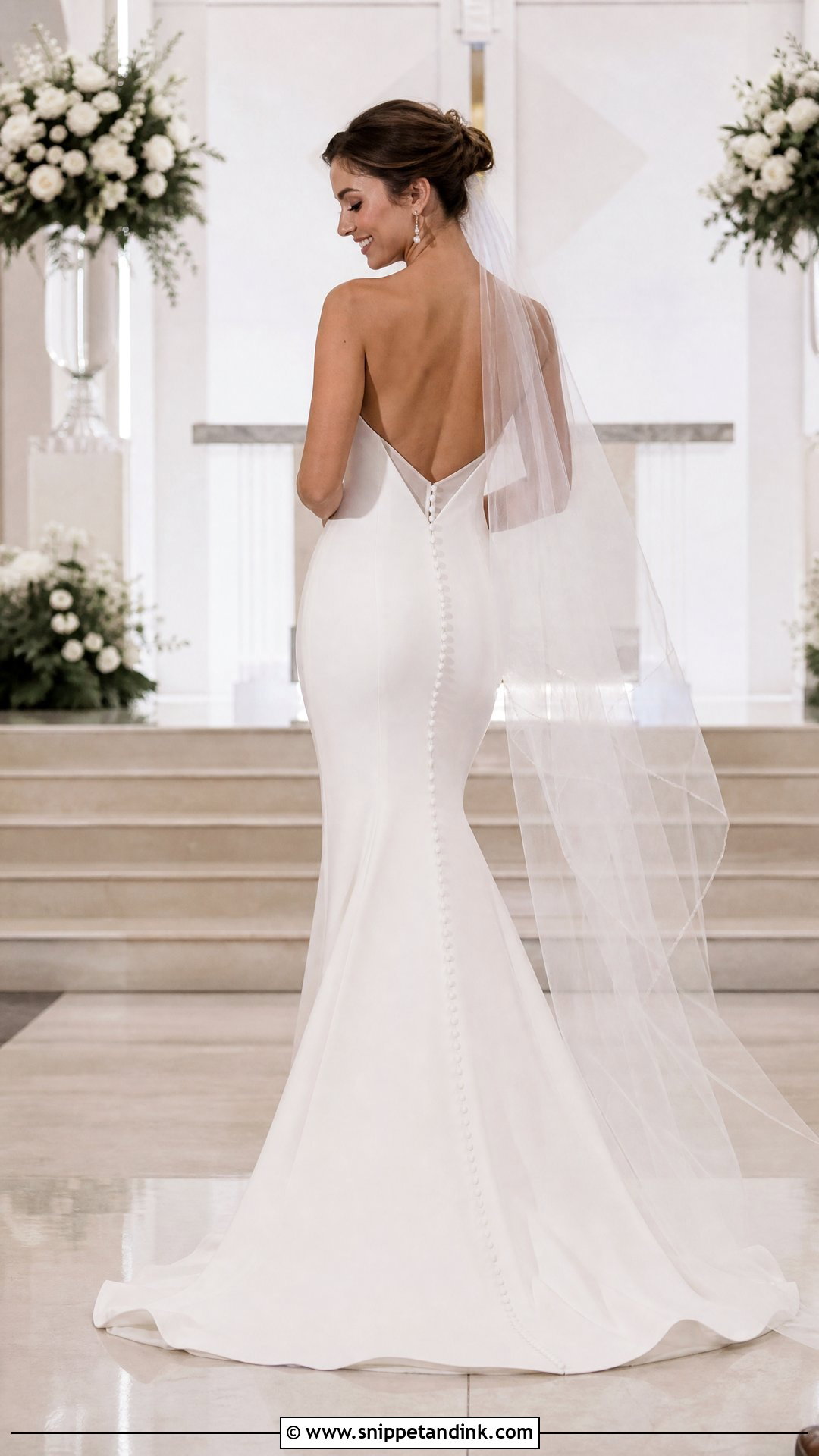 Strapless Low Back Wedding Dress - Snippet and Ink - 20 Strapless Fitted Wedding Dress Ideas