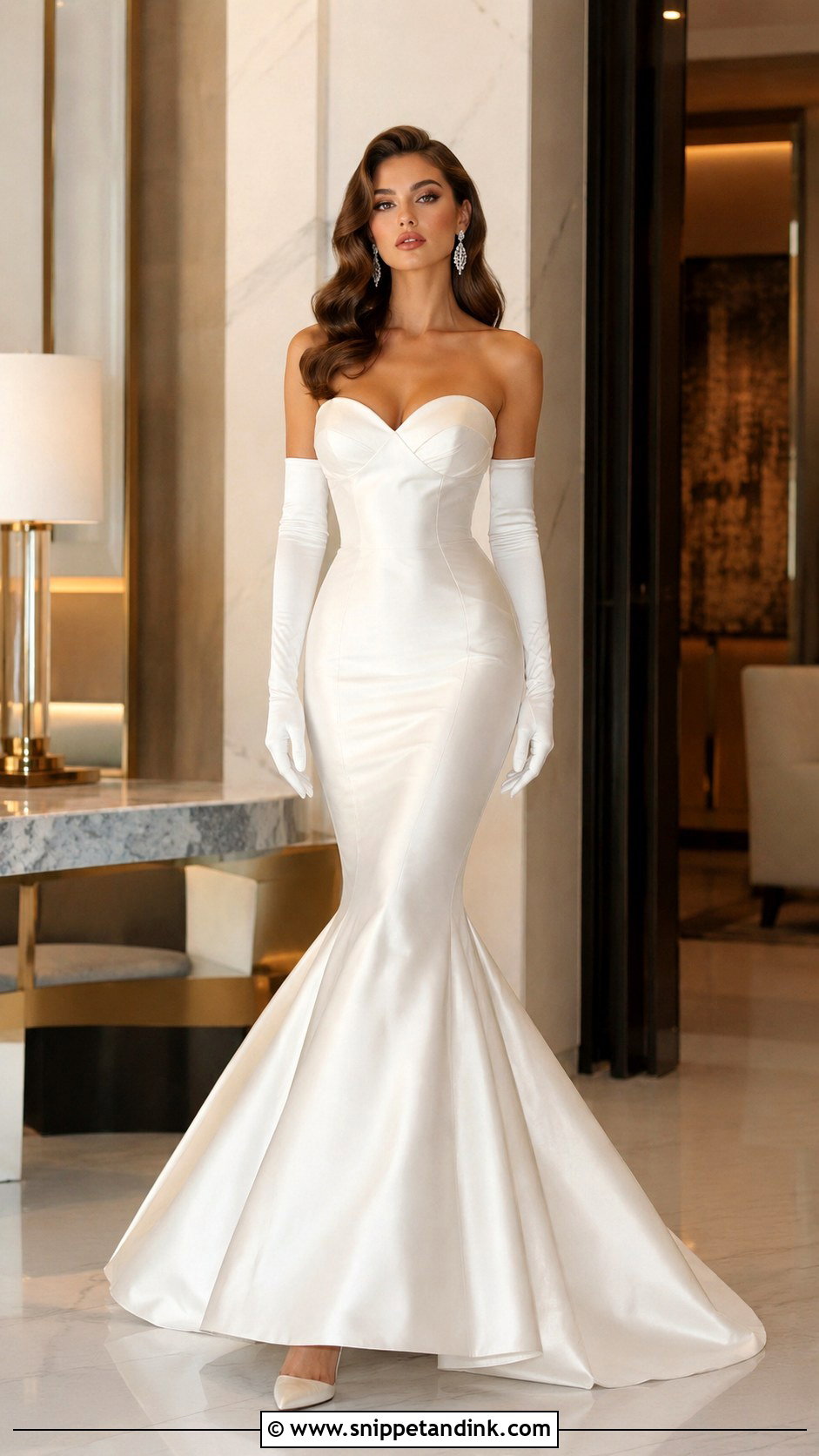 Strapless Mermaid Flared Wedding Dress - Snippet and Ink - 20 Flared Wedding Dress Ideas