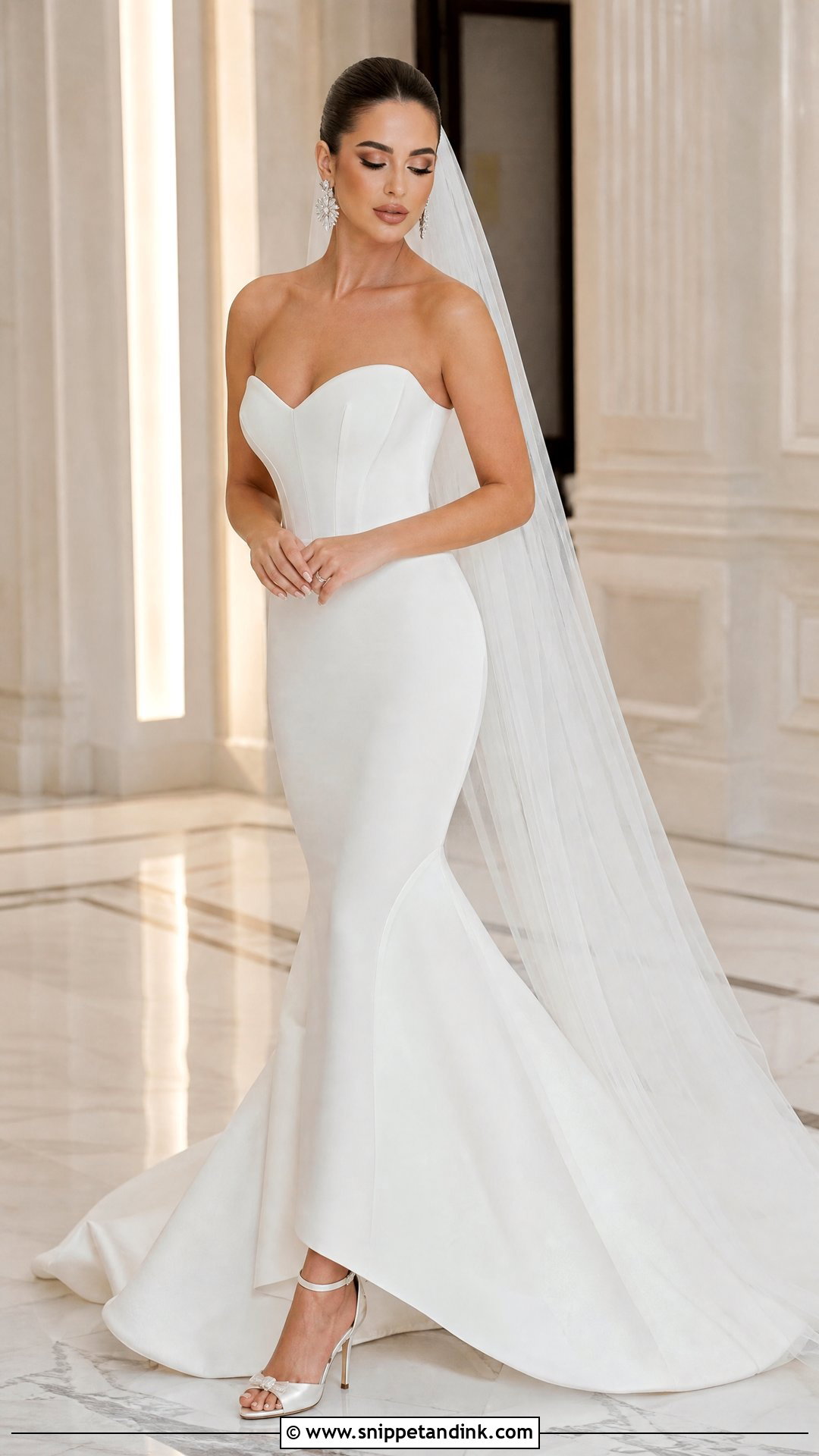 Strapless Mermaid Wedding Dress - Snippet and Ink - 25 Wedding Dresses Inspiration