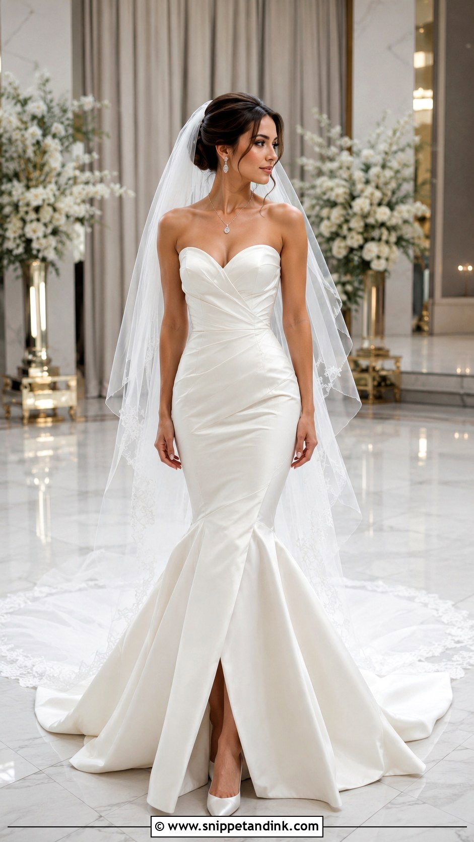 Strapless Mermaid Wedding Dress - Snippet and Ink - 20 Dreamy Wedding Dress Mermaid Ideas
